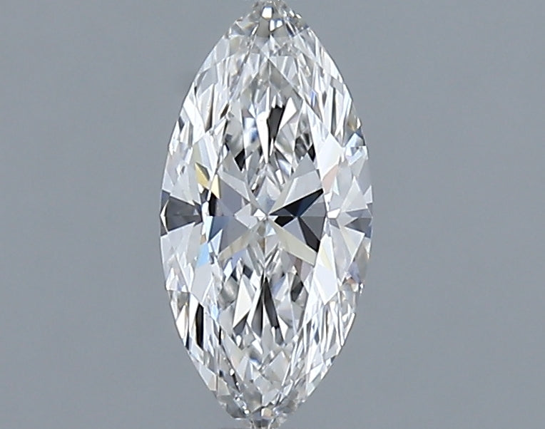 0.50 CT Marquise Shaped Moissanite Double Band Engagement Ring + 0.57 ct marquise - E VS1