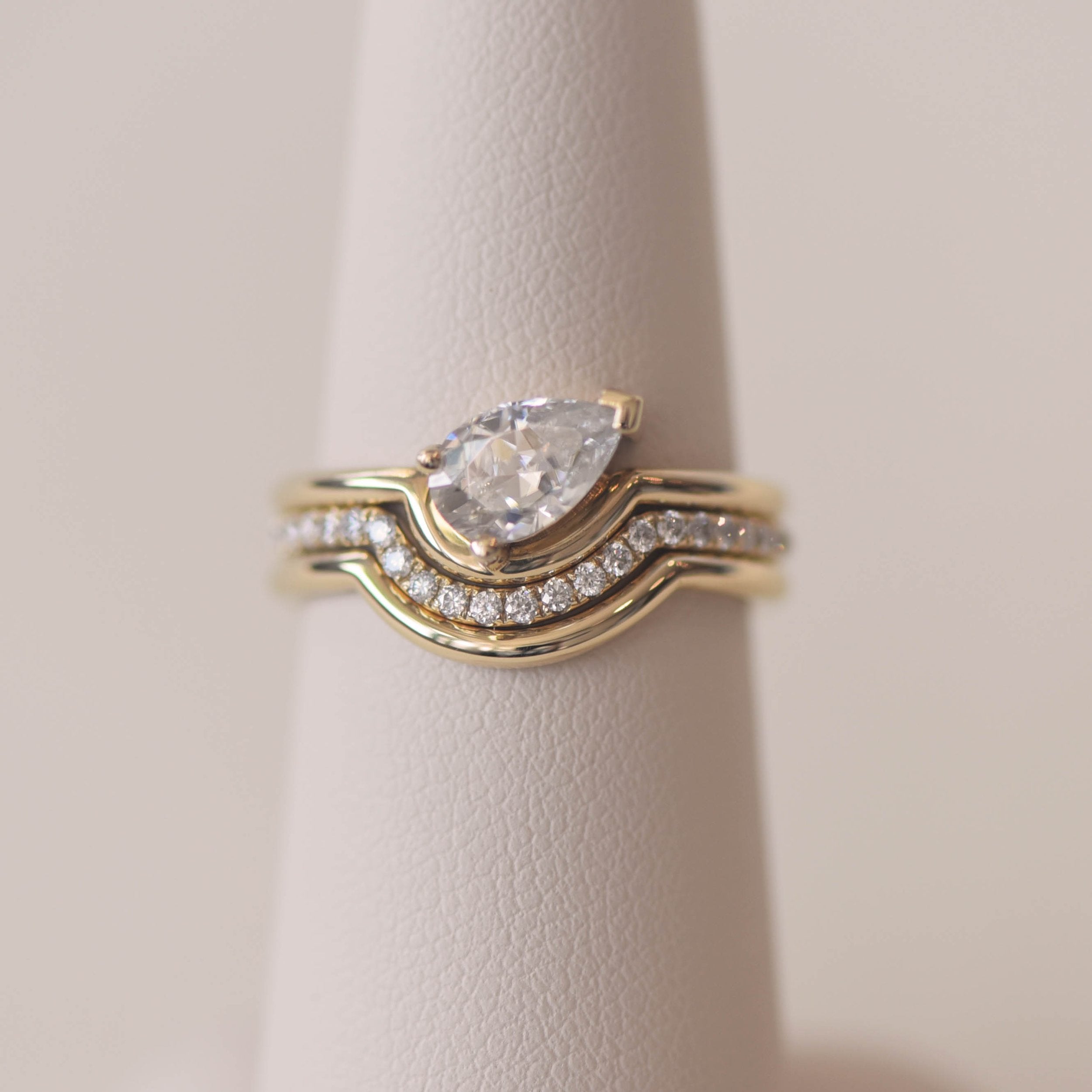 Curved Plain Delicate Wedding Band