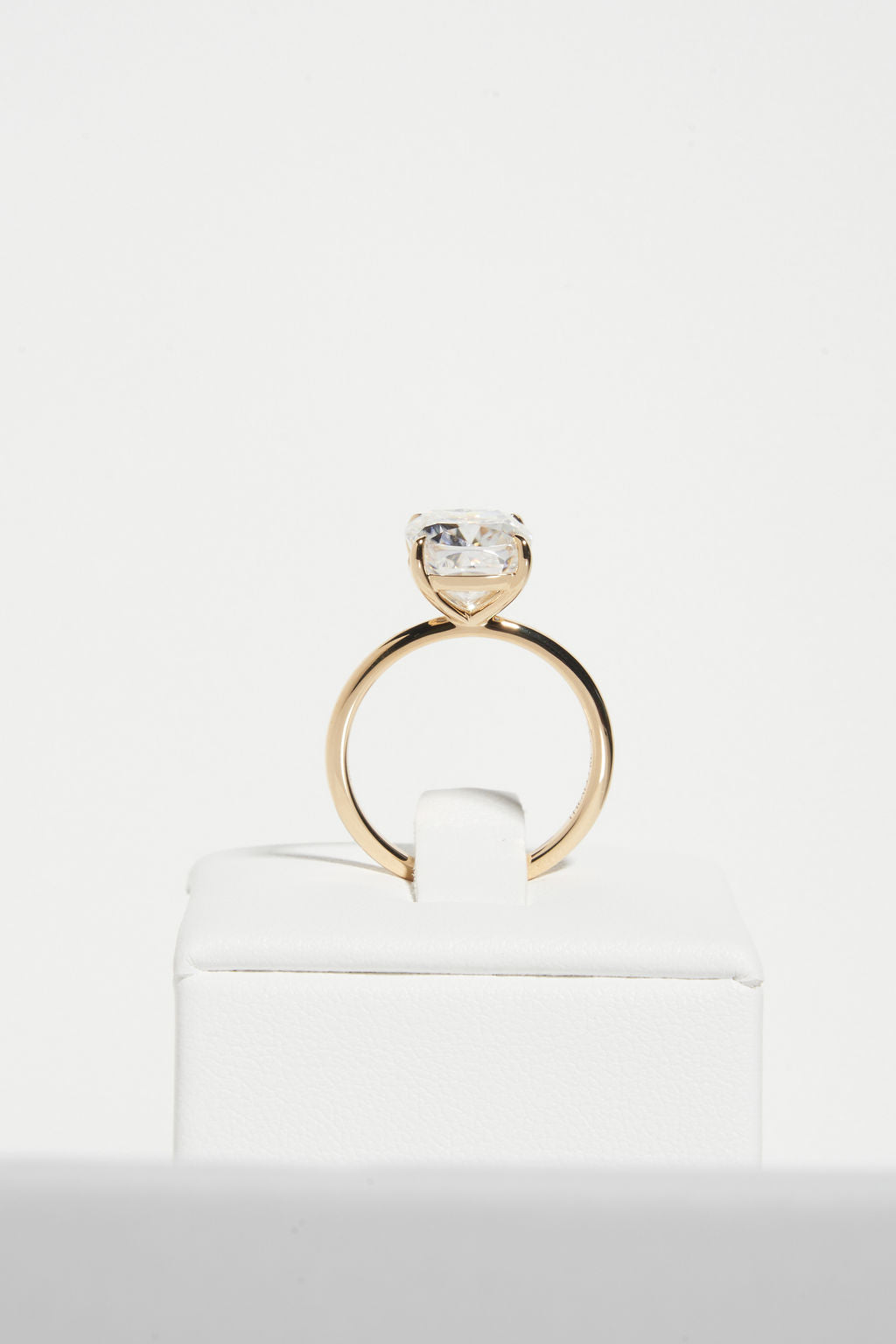 3.50 CT Cushion Shaped Moissanite Solitaire Engagement Ring