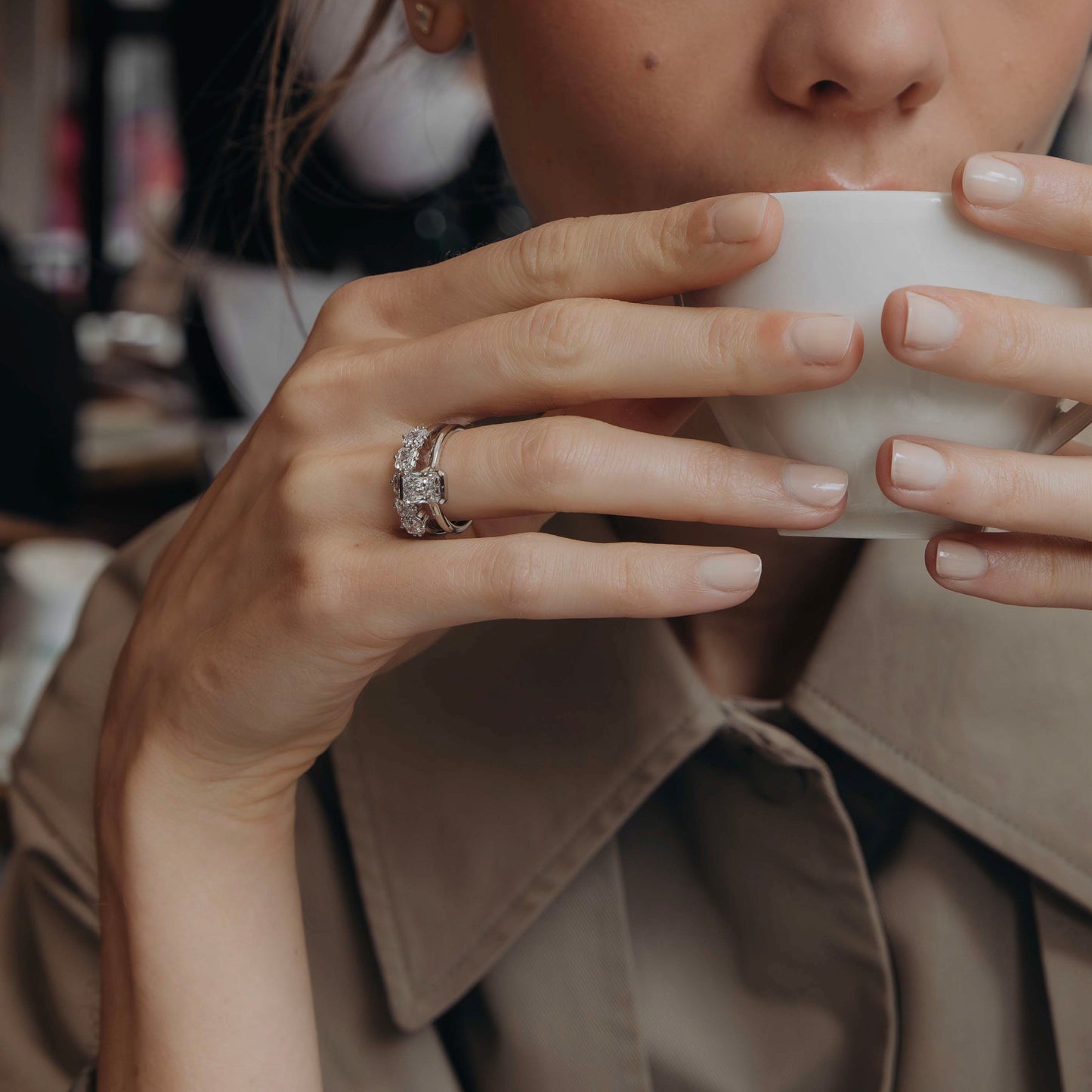 2.0 - 4.0 CT Radiant Lab Grown Diamond Solitaire Engagement Ring