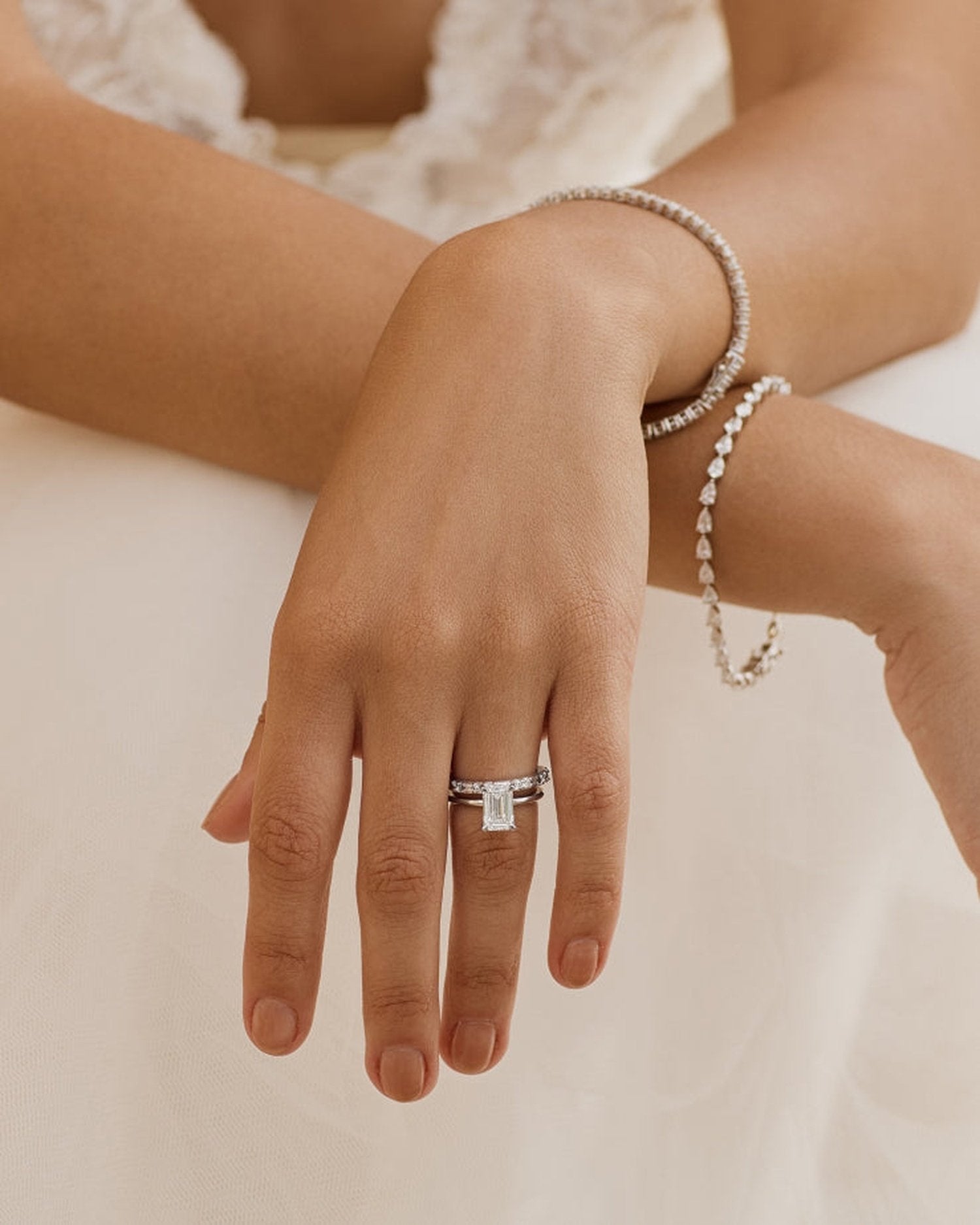 1.0–3.0 CT emerald cut lab grown diamond solitaire engagement ring in gold, showcasing a sleek, step-cut center stone