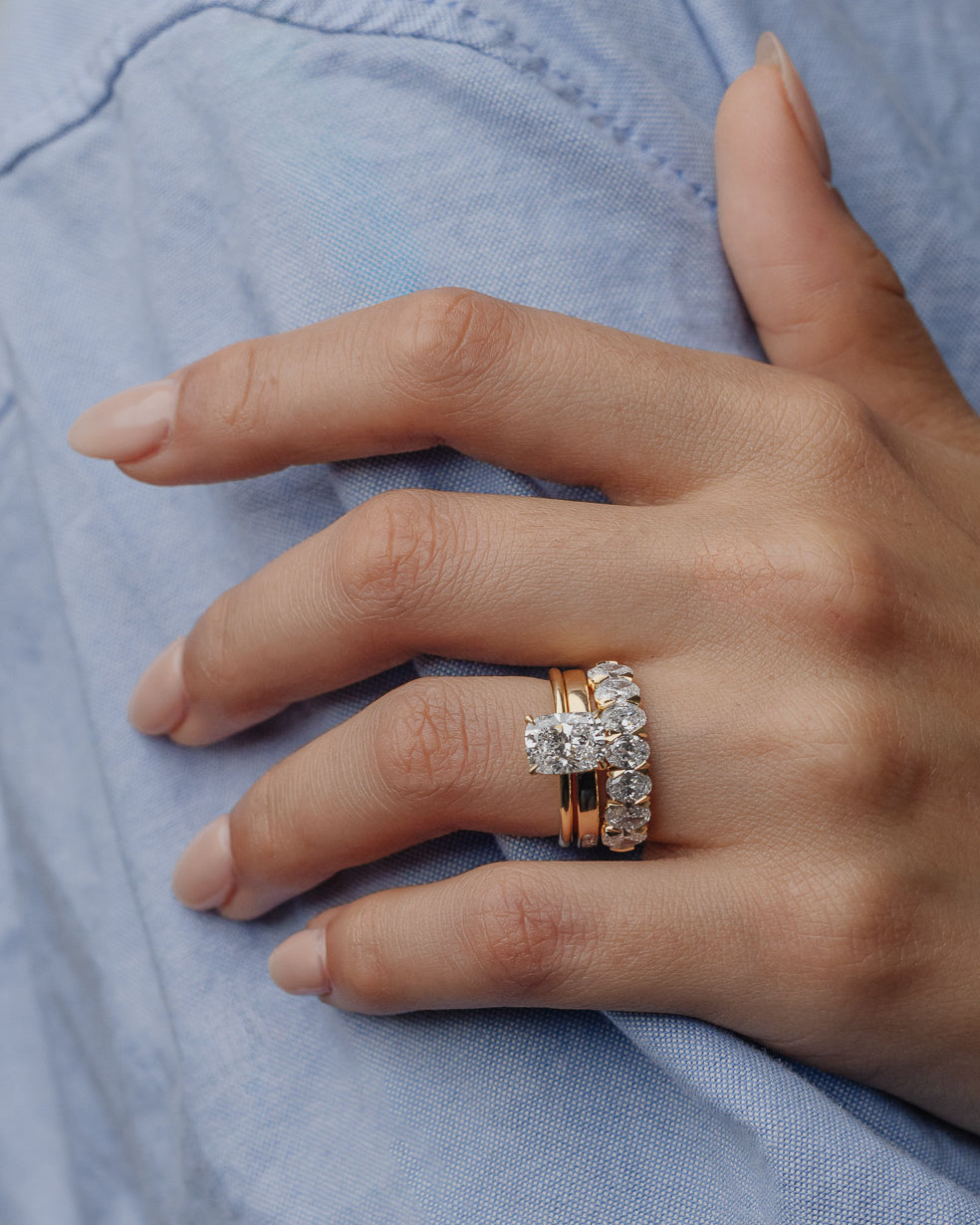 1.0 -3.0 CT cushion Lab Grown Diamond Solitaire Engagement ring
