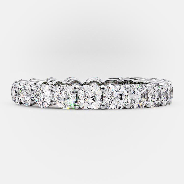 2.0 CT Asscher & Round Moissanite Diamond Alternative Stone Wedding Band - Camila Brown
