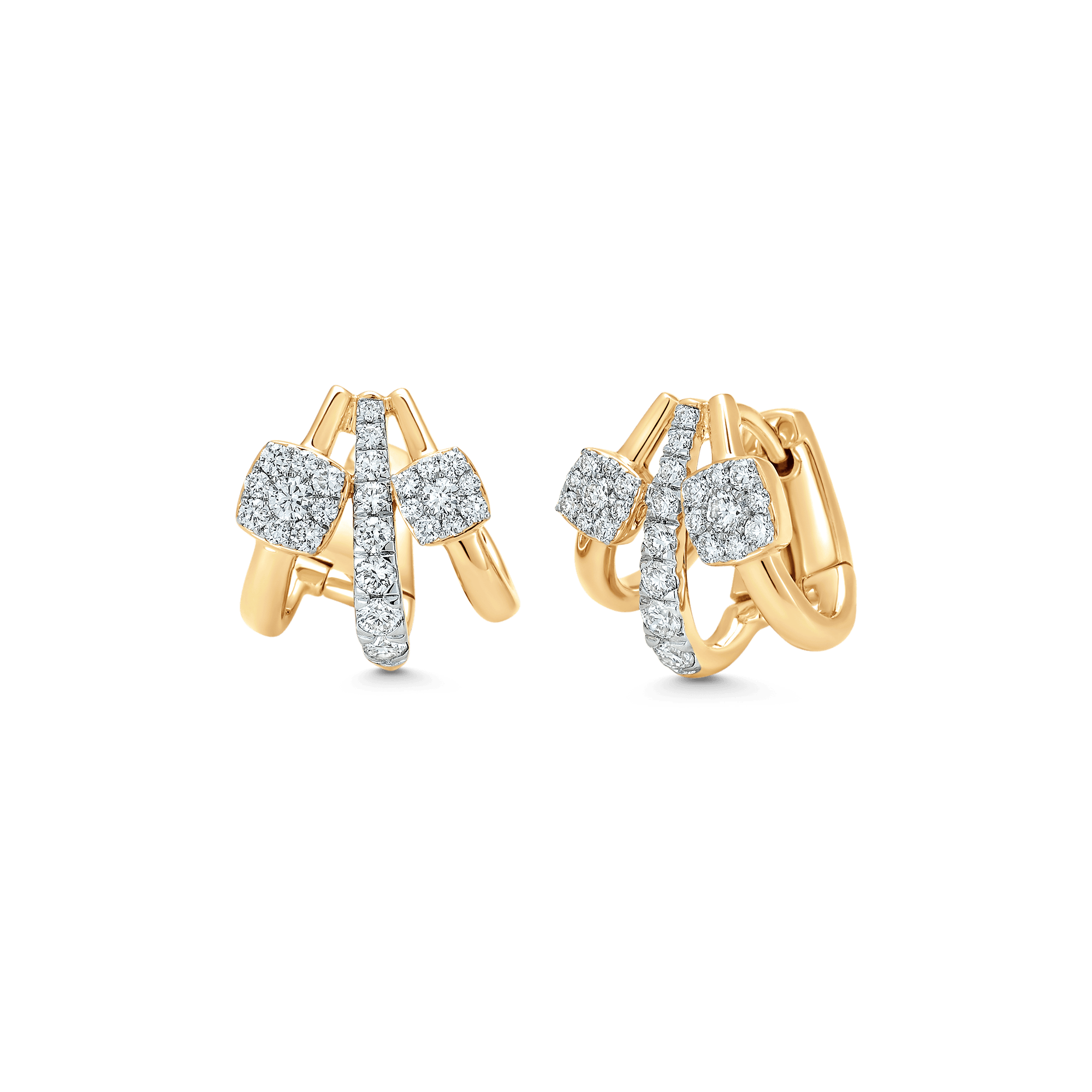 0.75 TCW Round Moissanite Diamond Ear Cuff Earrings - Camila Brown