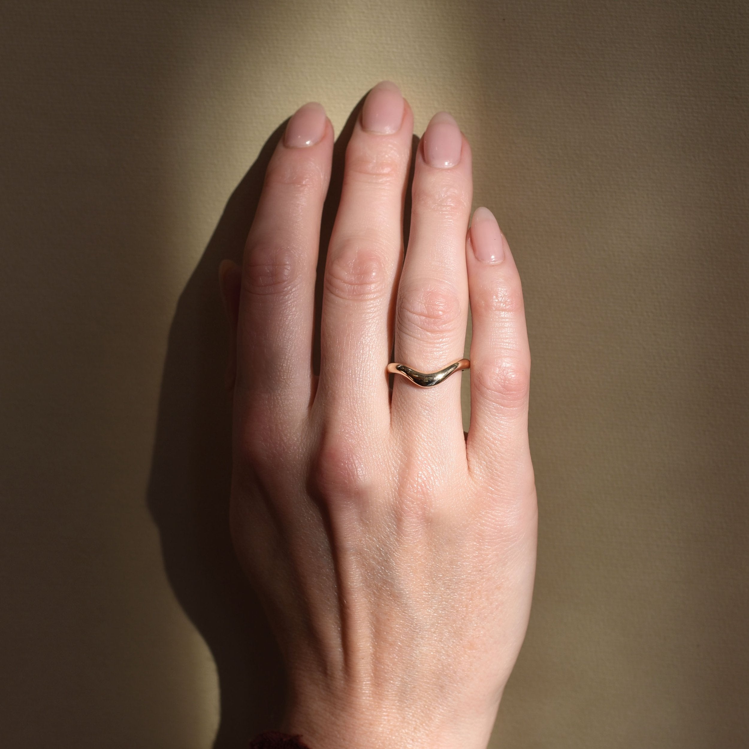 Curved Stckable Wedding Band