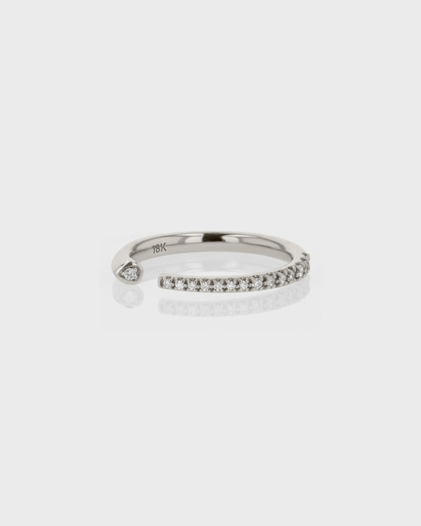 0.140 TCW Round EF-VVS Diamond Open Wedding Band