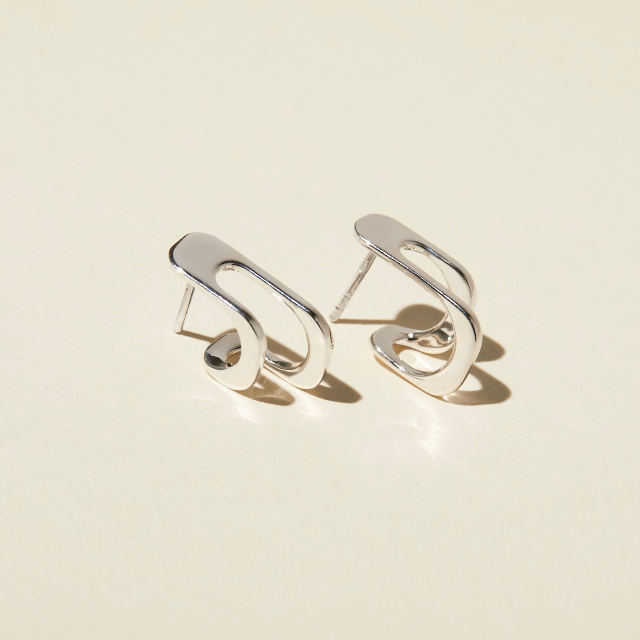 U Shape Party Wear Stud Earrings