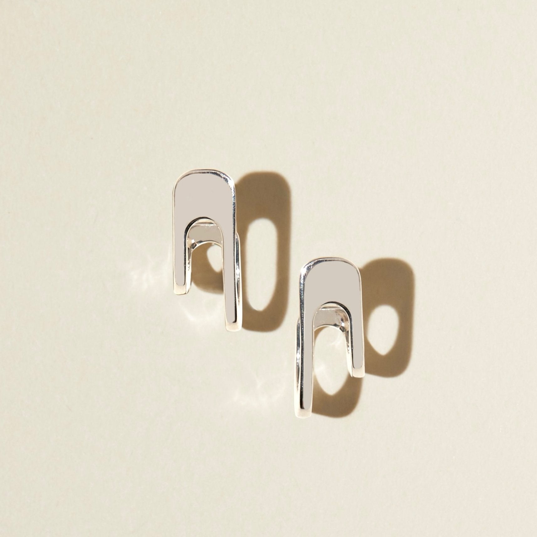 U Shape Party Wear Stud Earrings