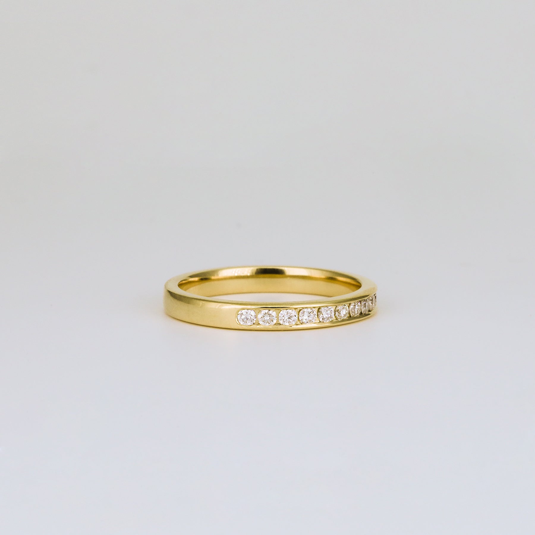 0.20 CT Round Cut Channel Wedding band