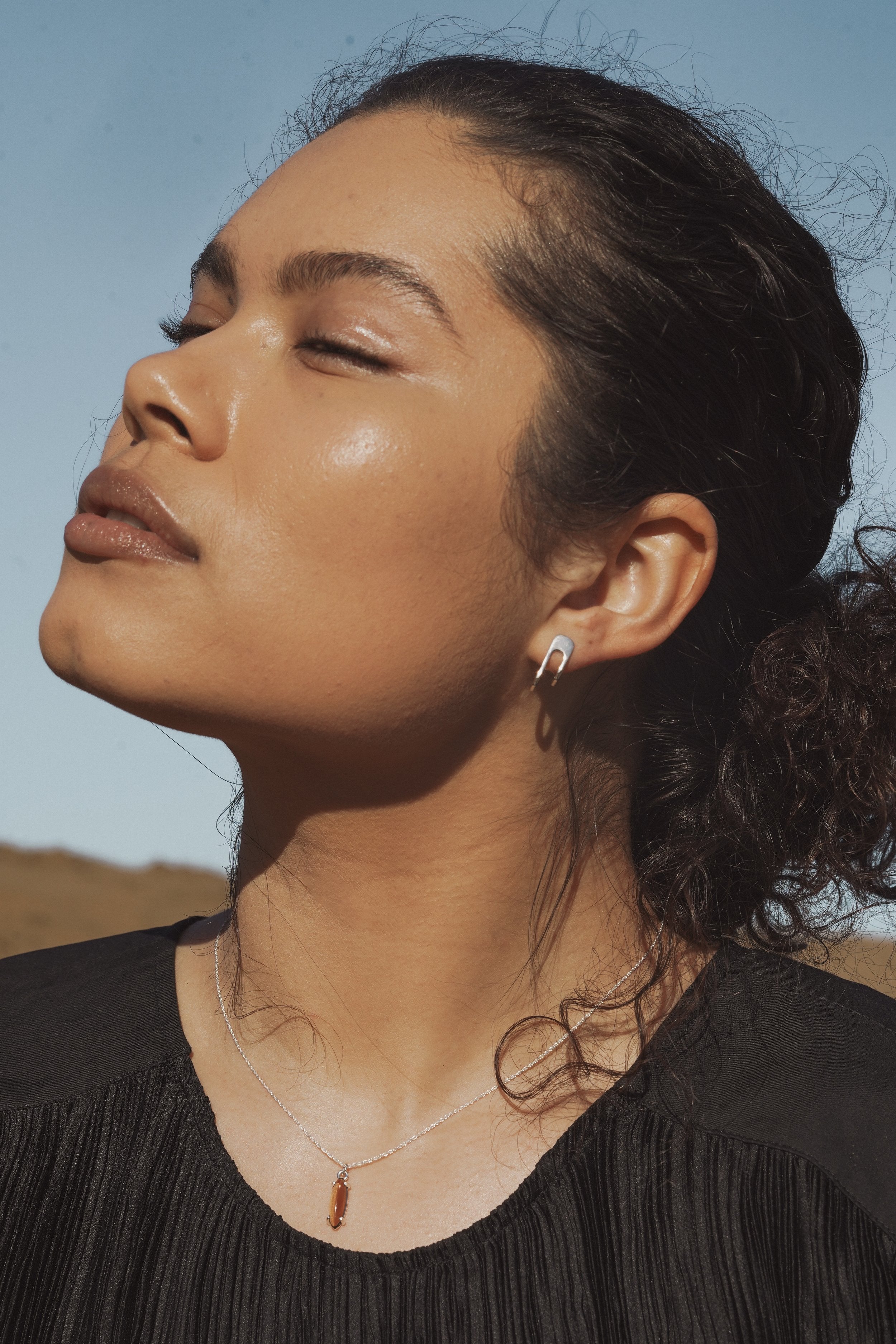 U Shape Party Wear Stud Earrings