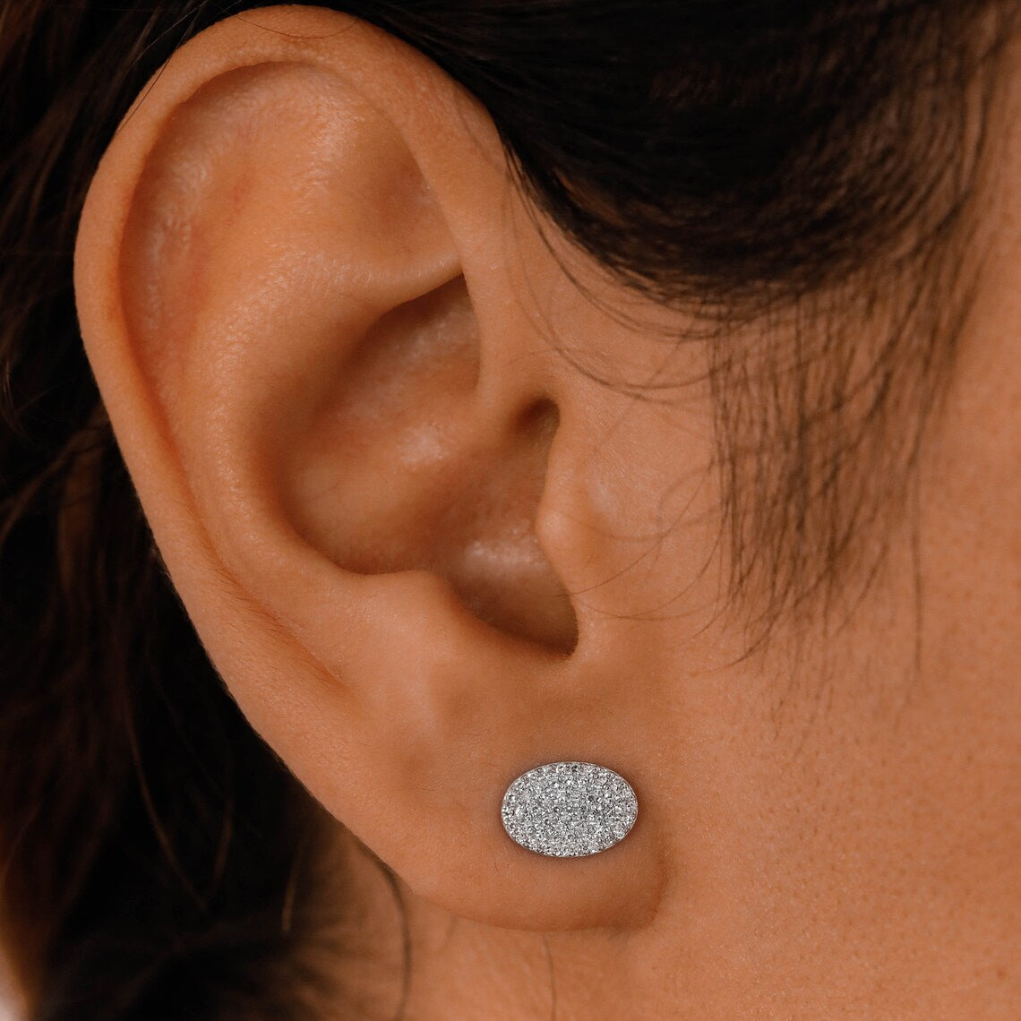 0.30 Round Moissanite Diamond Stud Earrings - Camila Brown