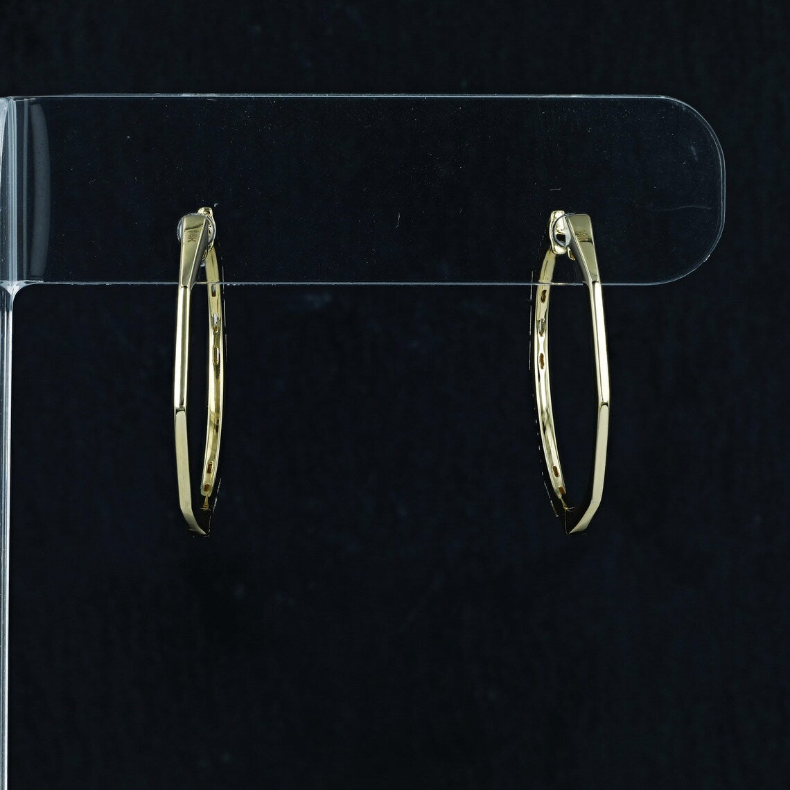 0.40 TCW Round Moissanite Diamond Hoop Earrings - Camila Brown