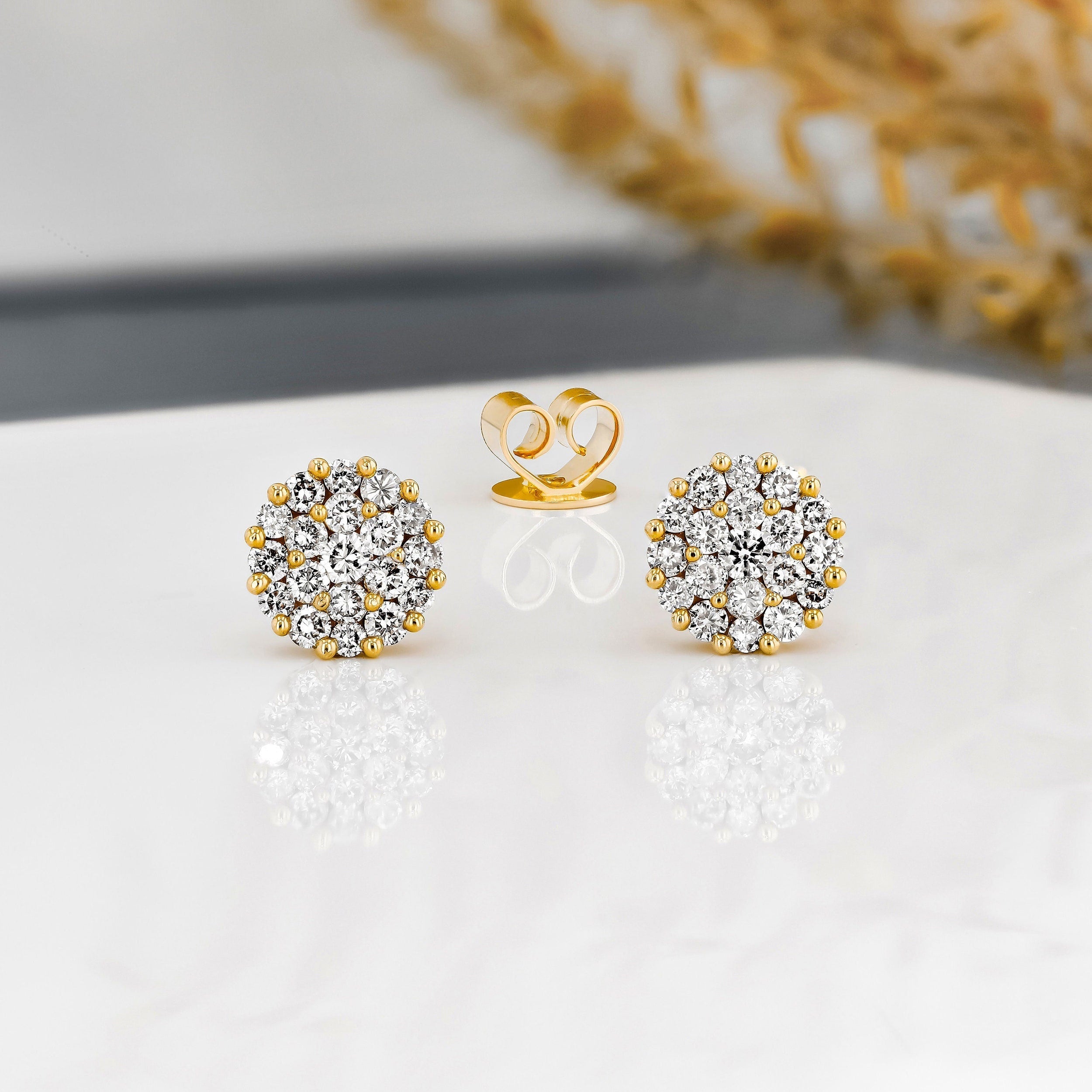 0.50 TCW Round Moissanite Diamond Stud Earrings - Camila Brown