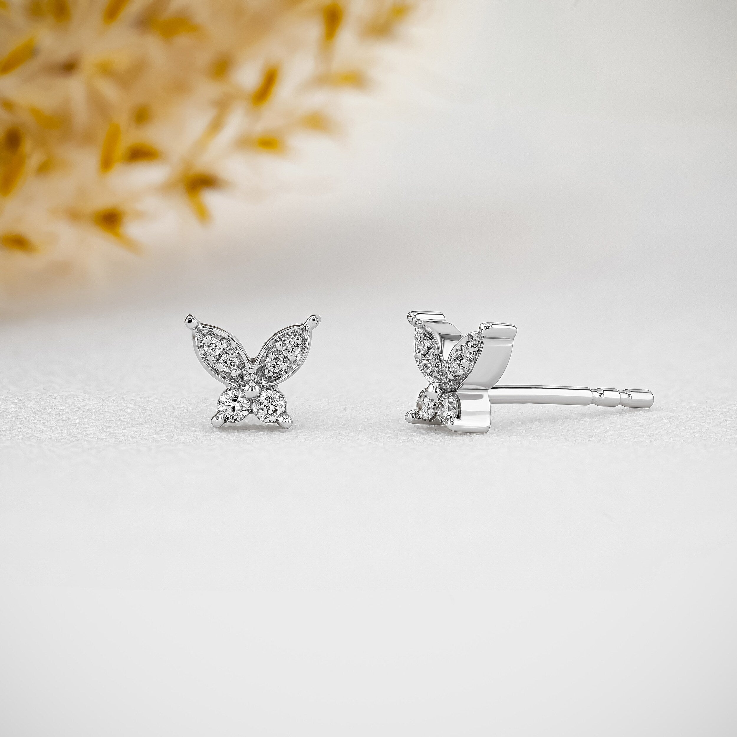 0.80 TCW Round Moissanite Diamond Stud Earrings - Camila Brown