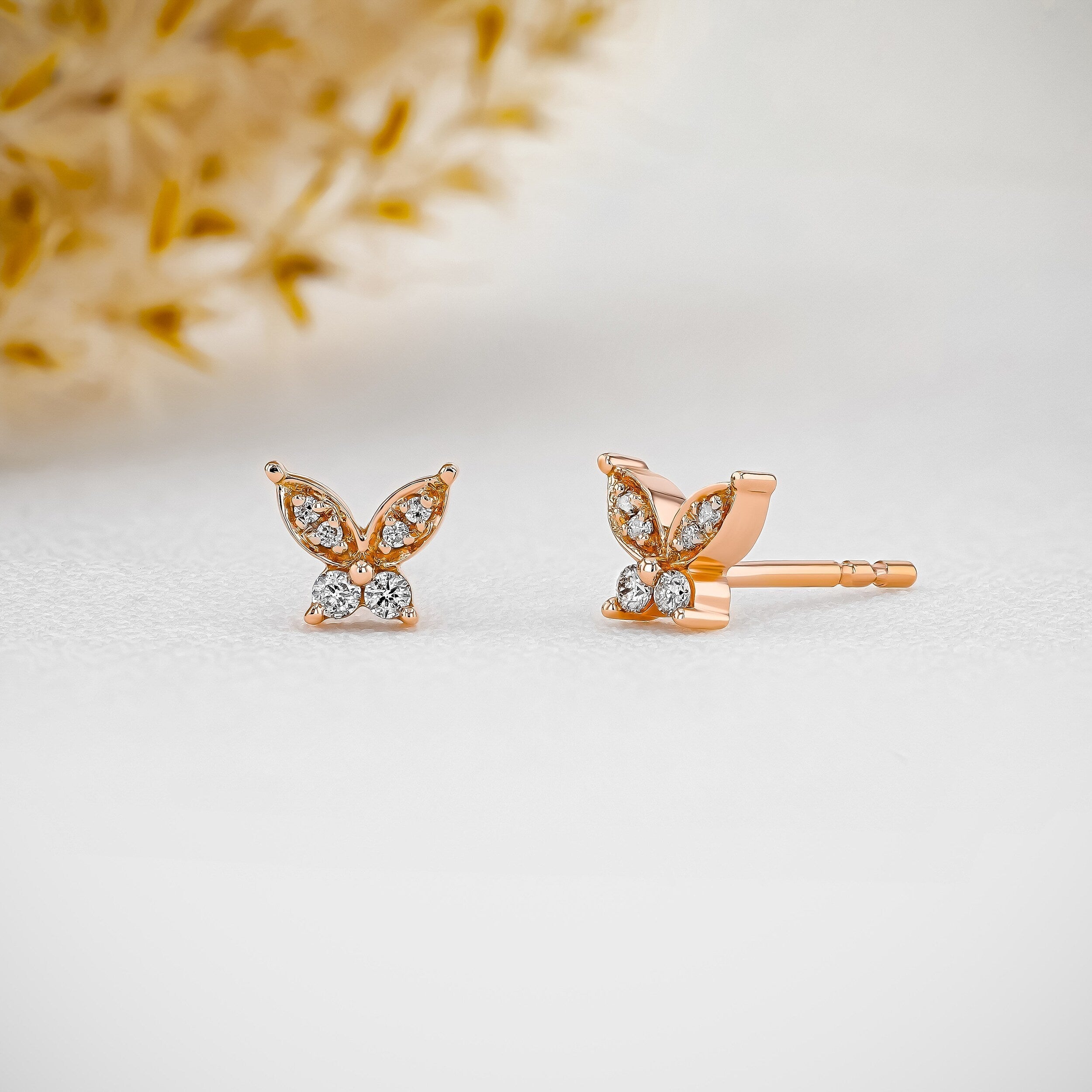 0.80 TCW Round Moissanite Diamond Stud Earrings - Camila Brown