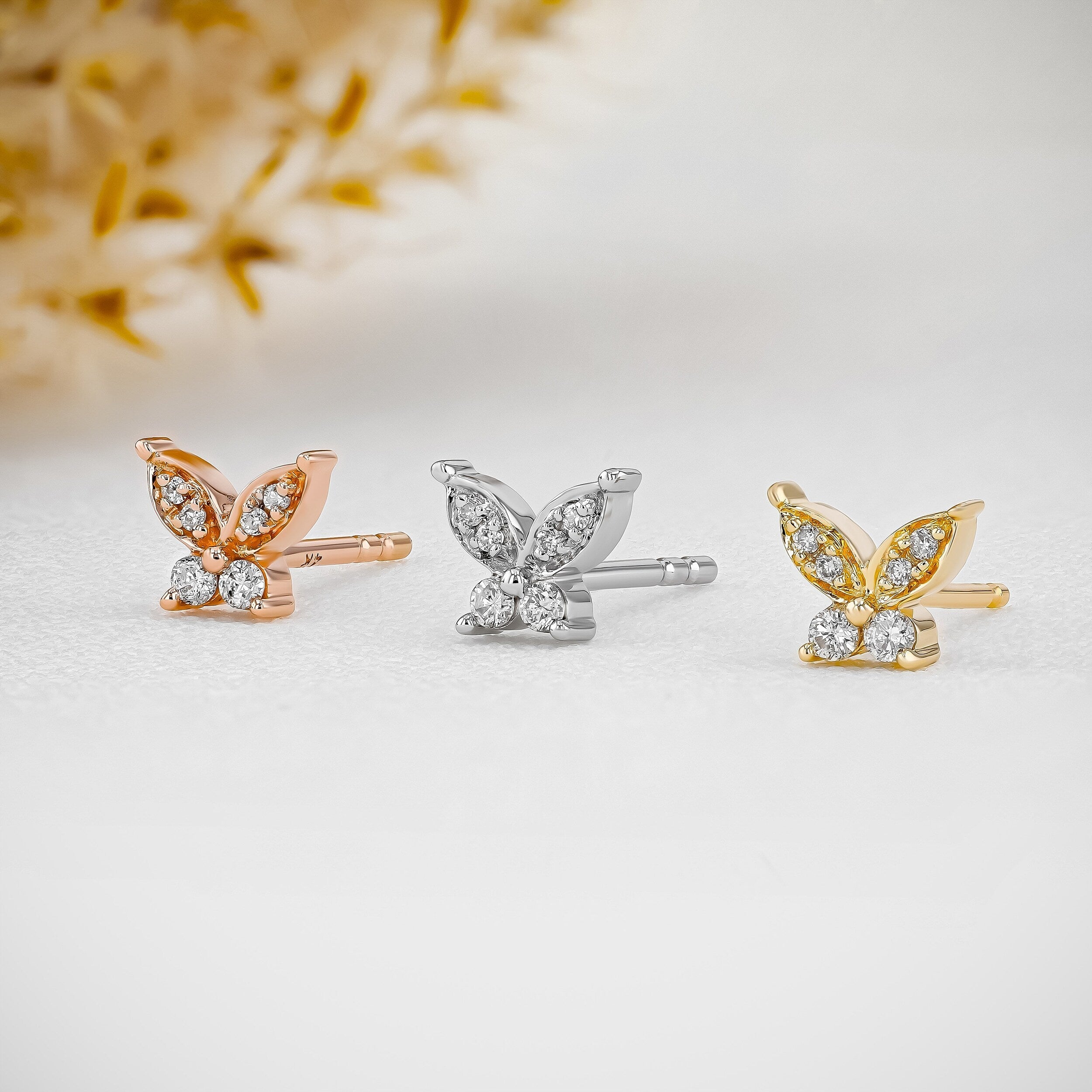 0.80 TCW Round Moissanite Diamond Stud Earrings - Camila Brown