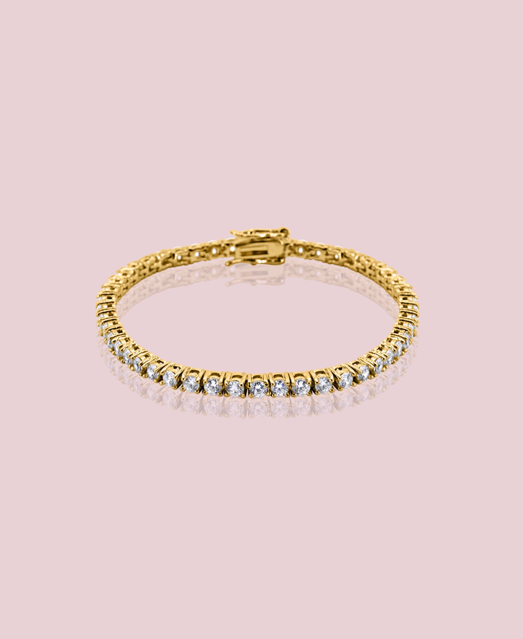 Round Lab Grown Diamond Tennis bracelets