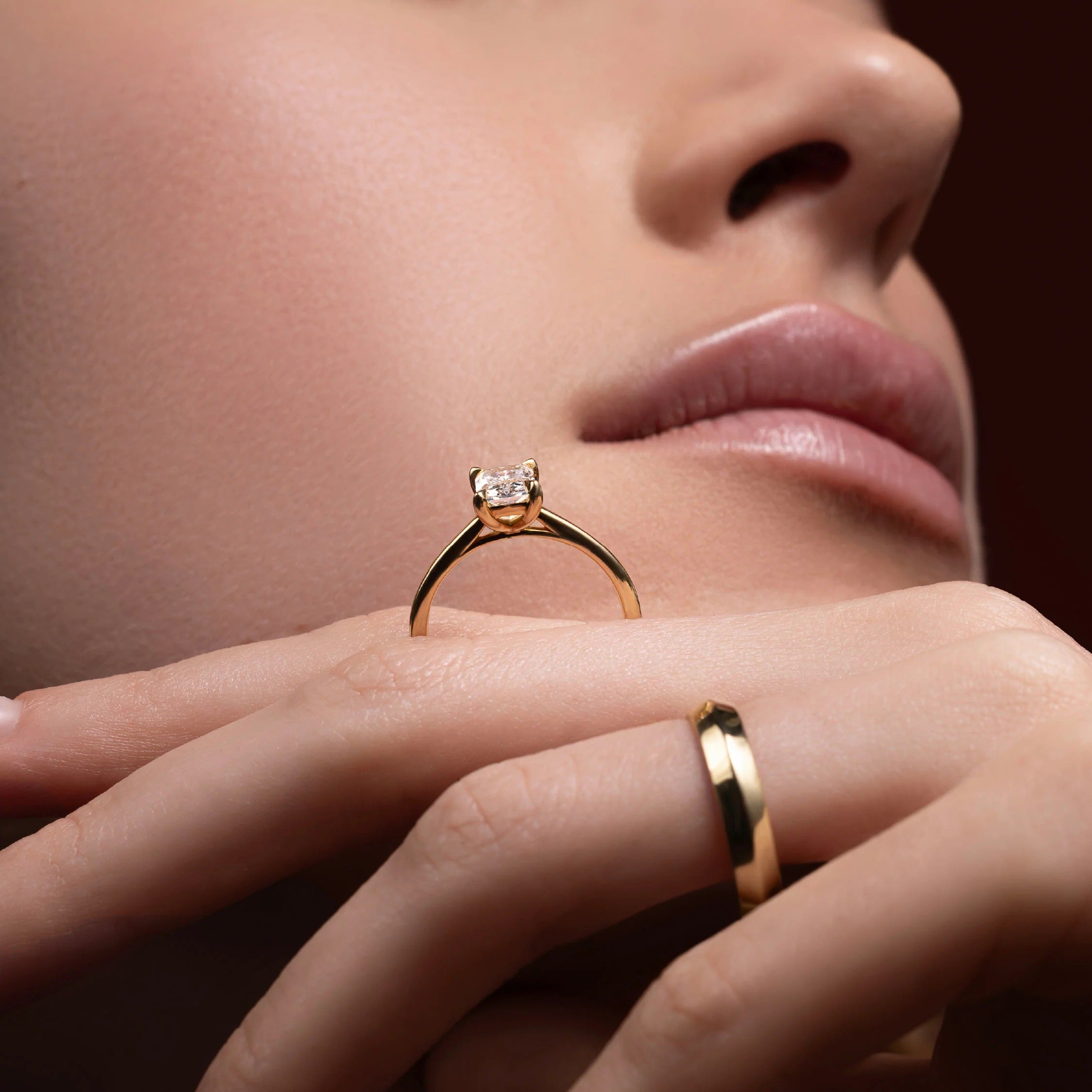 1.5 - 2.5 CT Radiant Lab Grown Diamond Solitaire Engagement Ring