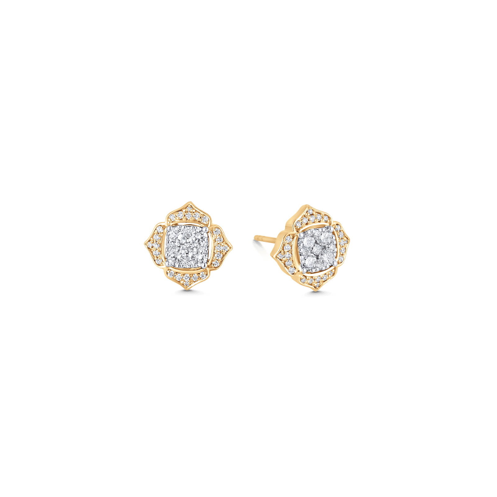 0.54 TCW Round Moissanite Diamond Stud Earrings - Camila Brown