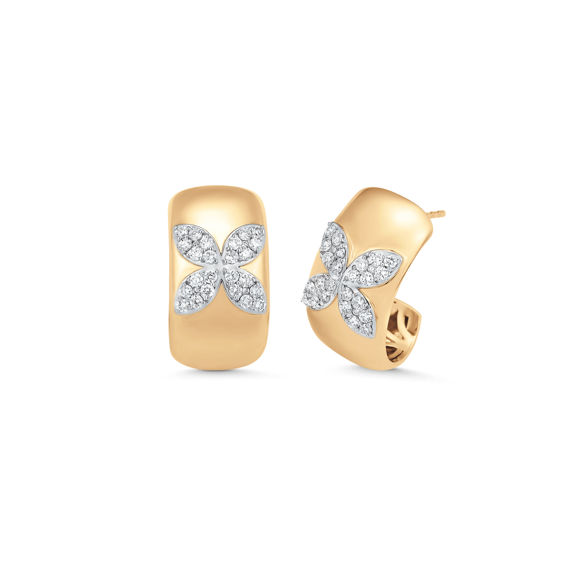 0.73 TCW Round Moissanite Diamond Petite Earrings - Camila Brown