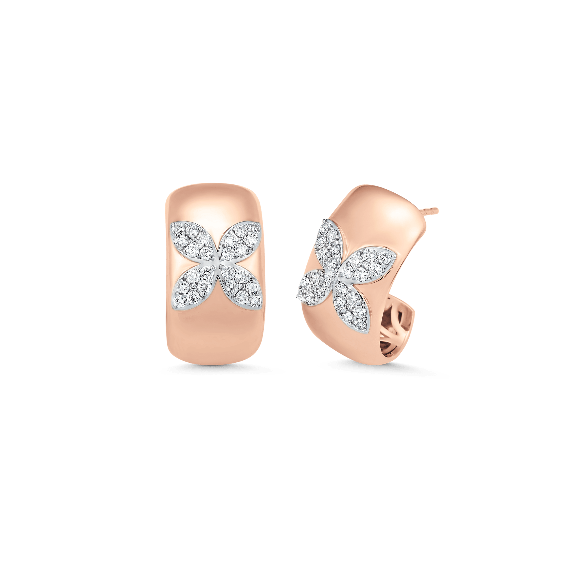 0.73 TCW Round Moissanite Diamond Petite Earrings - Camila Brown