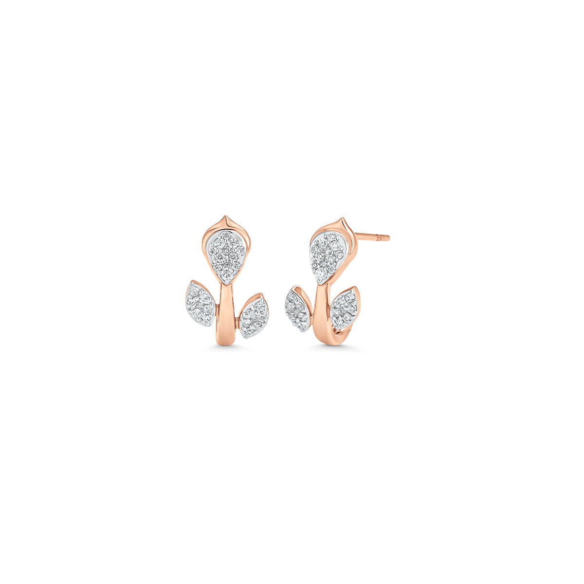 0.24 TCW Round Moissanite Diamond Huggie Earrings - Camila Brown