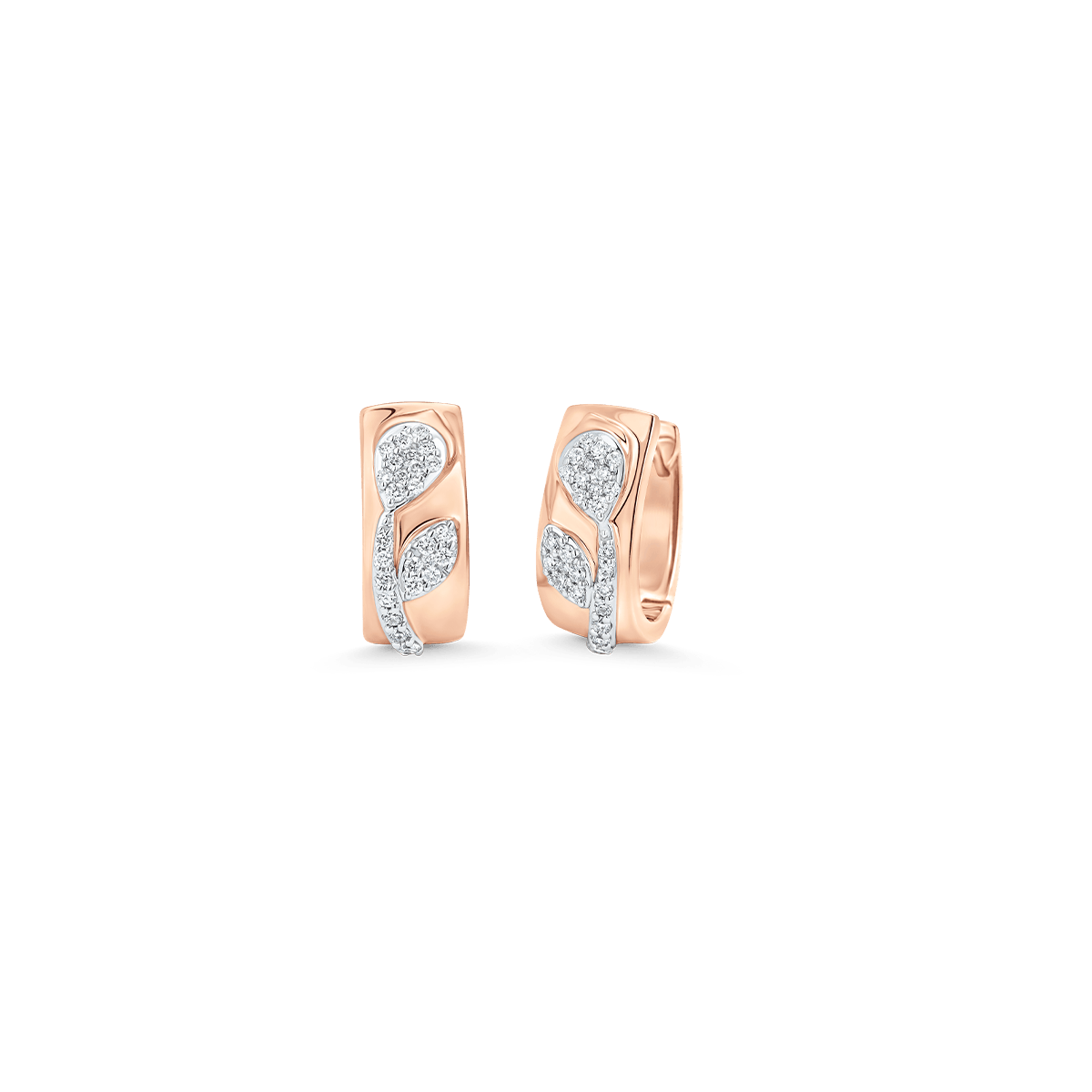 0.25 TCW Round Moissanite Diamond Huggie Earrings - Camila Brown
