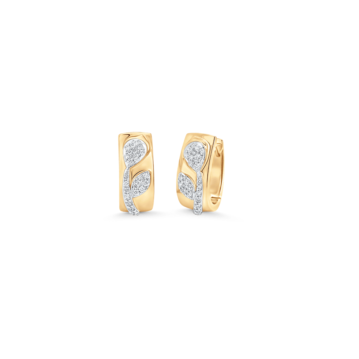 0.25 TCW Round Moissanite Diamond Huggie Earrings - Camila Brown