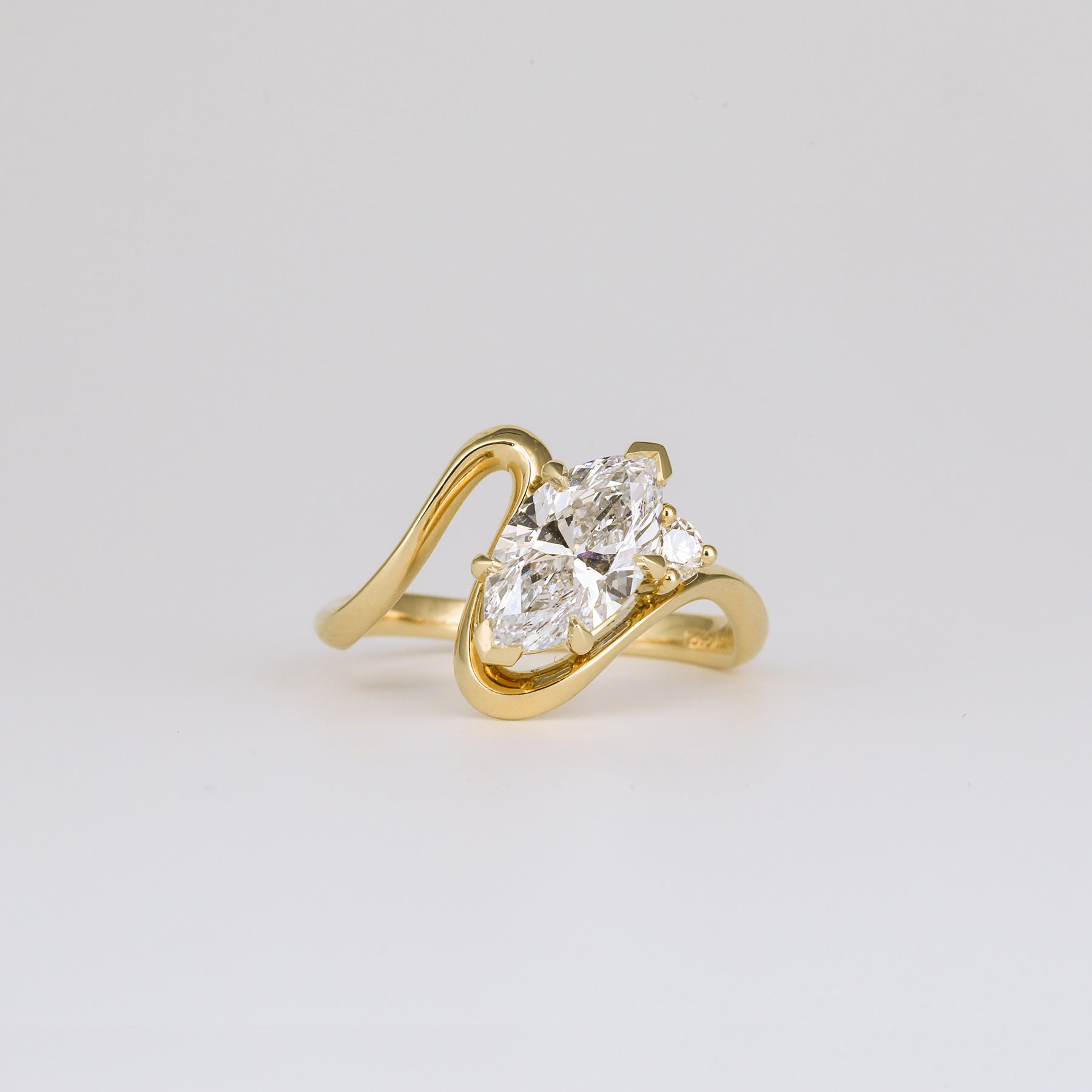 1.36- 3.50 CT Marquise Lab Grown Diamond Unique Bridal Ring Set