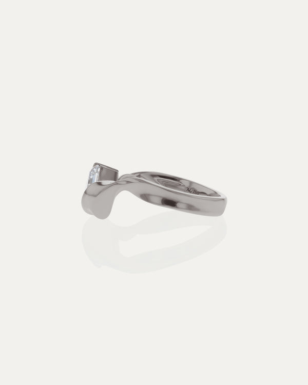 1.53 CT Asscher Cut Lab Grown Diamond Unique Engagement Ring