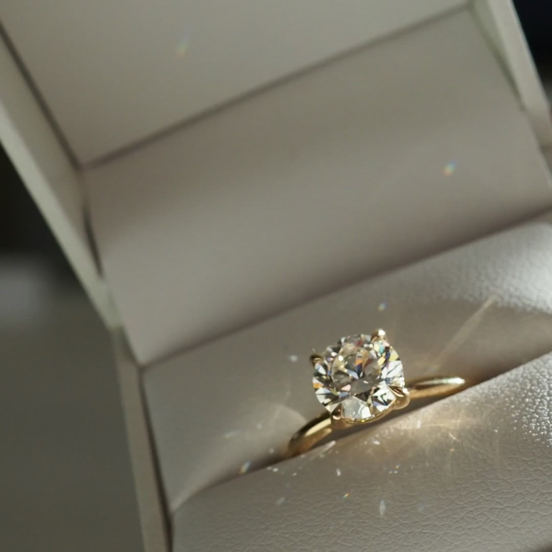 1.5 CT Round E/VS1 CVD Diamond Solitaire Engagement Ring - Camila Brown