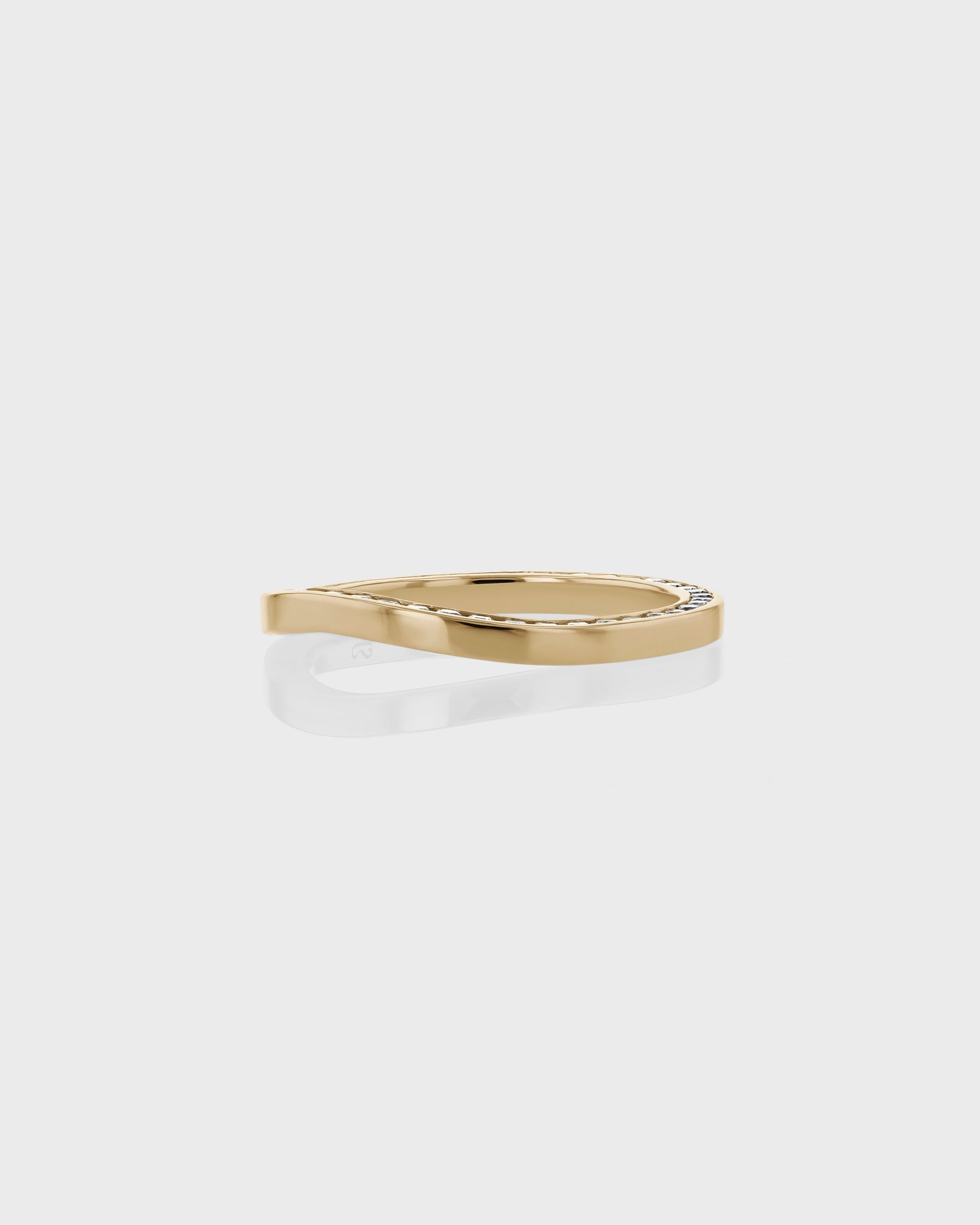 0.20 TCW Round EF- VVS Diamond Pave Wedding Band