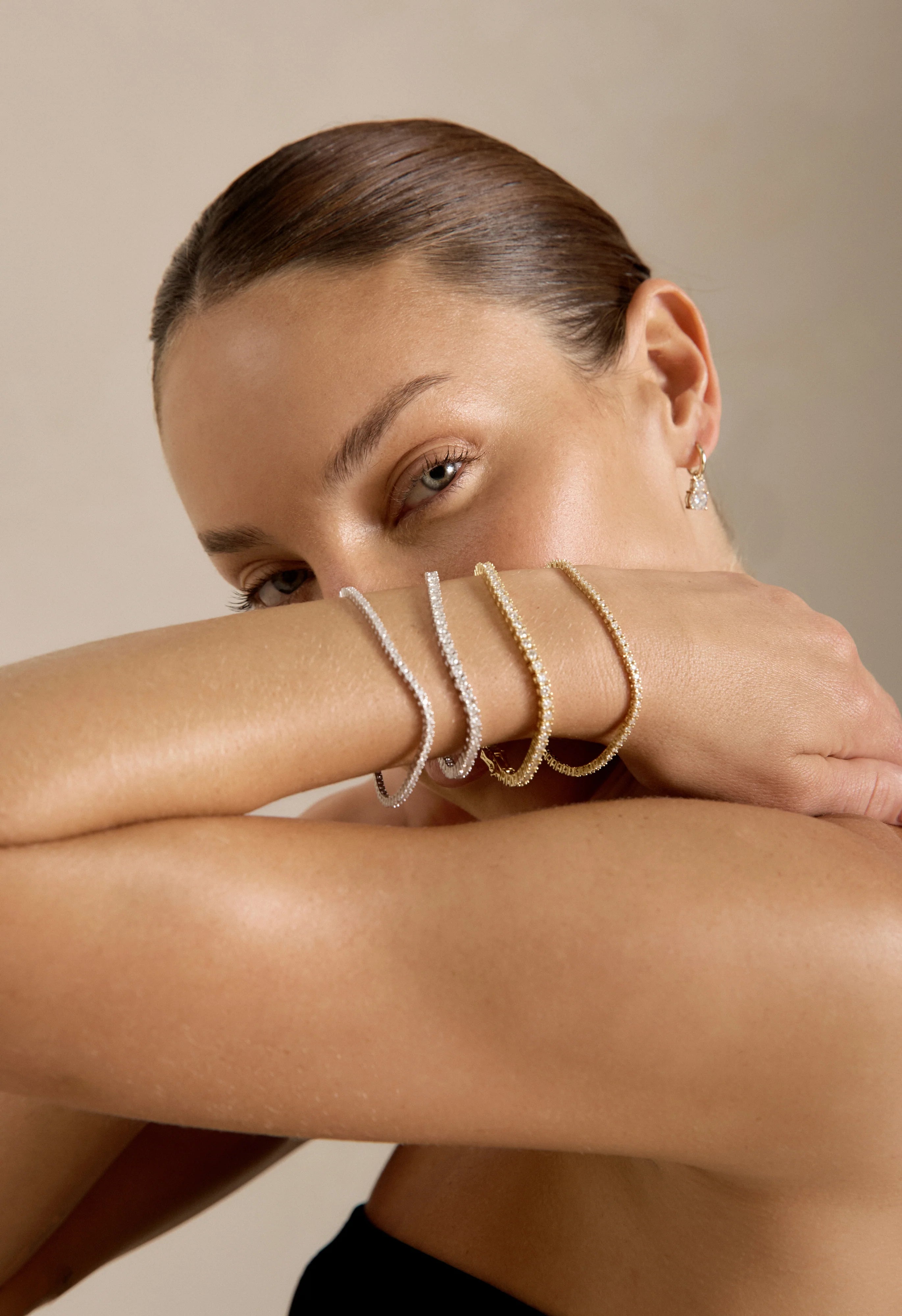 Round Lab Grown Diamond Tennis Bracelet