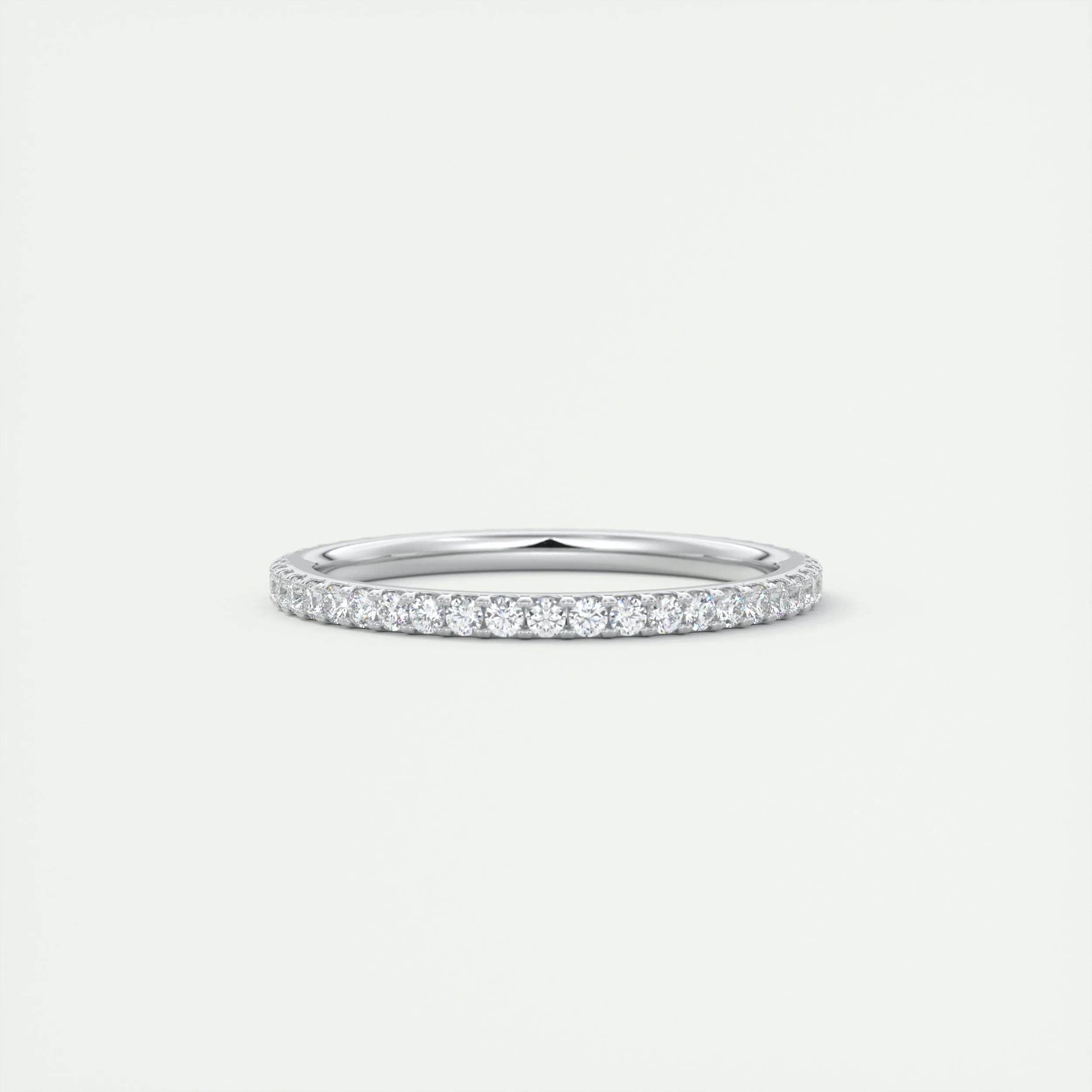 0.36 TCW Round CVD Diamond Full Eternity Wedding Band - Camila Brown