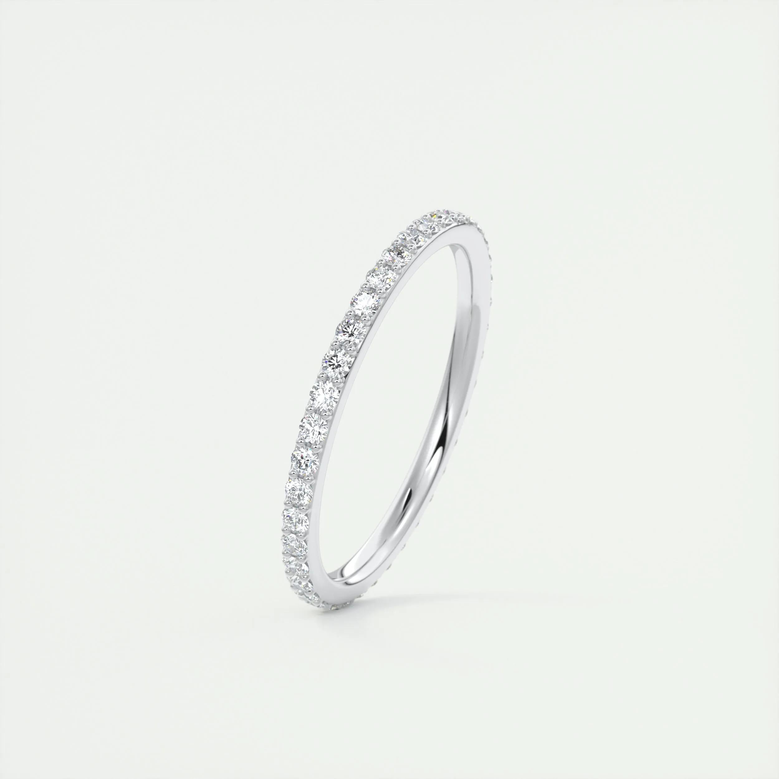 0.37 TCW Round CVD Diamond Full Eternity Wedding Band - Camila Brown