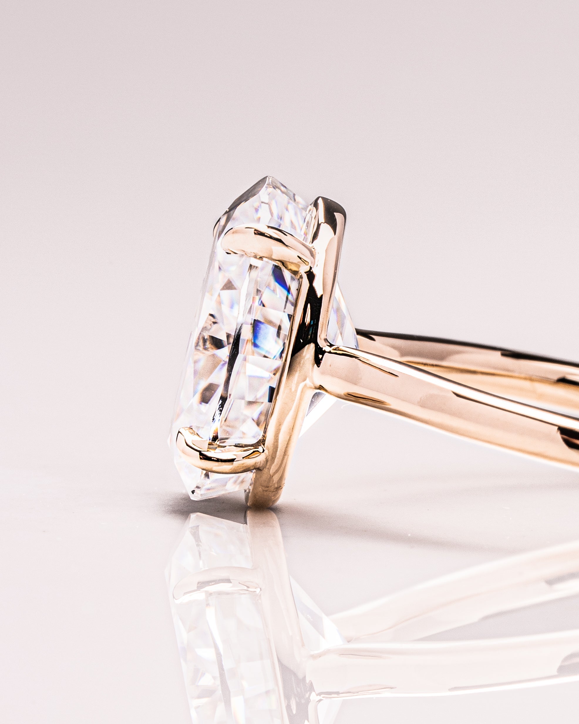 1.72 - 3.72 CT Oval F/VS1 CVD Diamond Solitaire Engagement Ring - Camila Brown