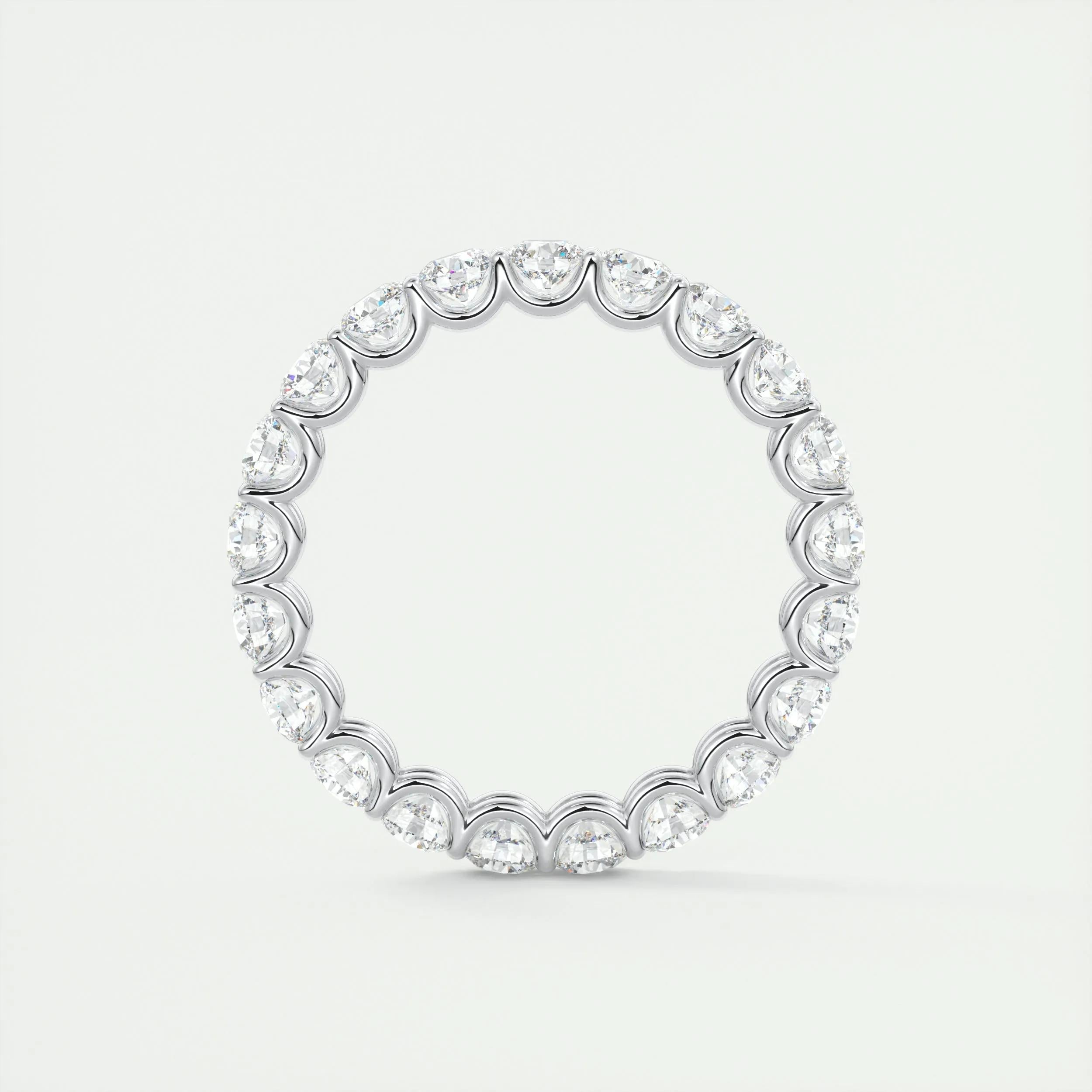 2.1 TCW Round CVD Diamond Full Eternity Wedding Band - Camila Brown