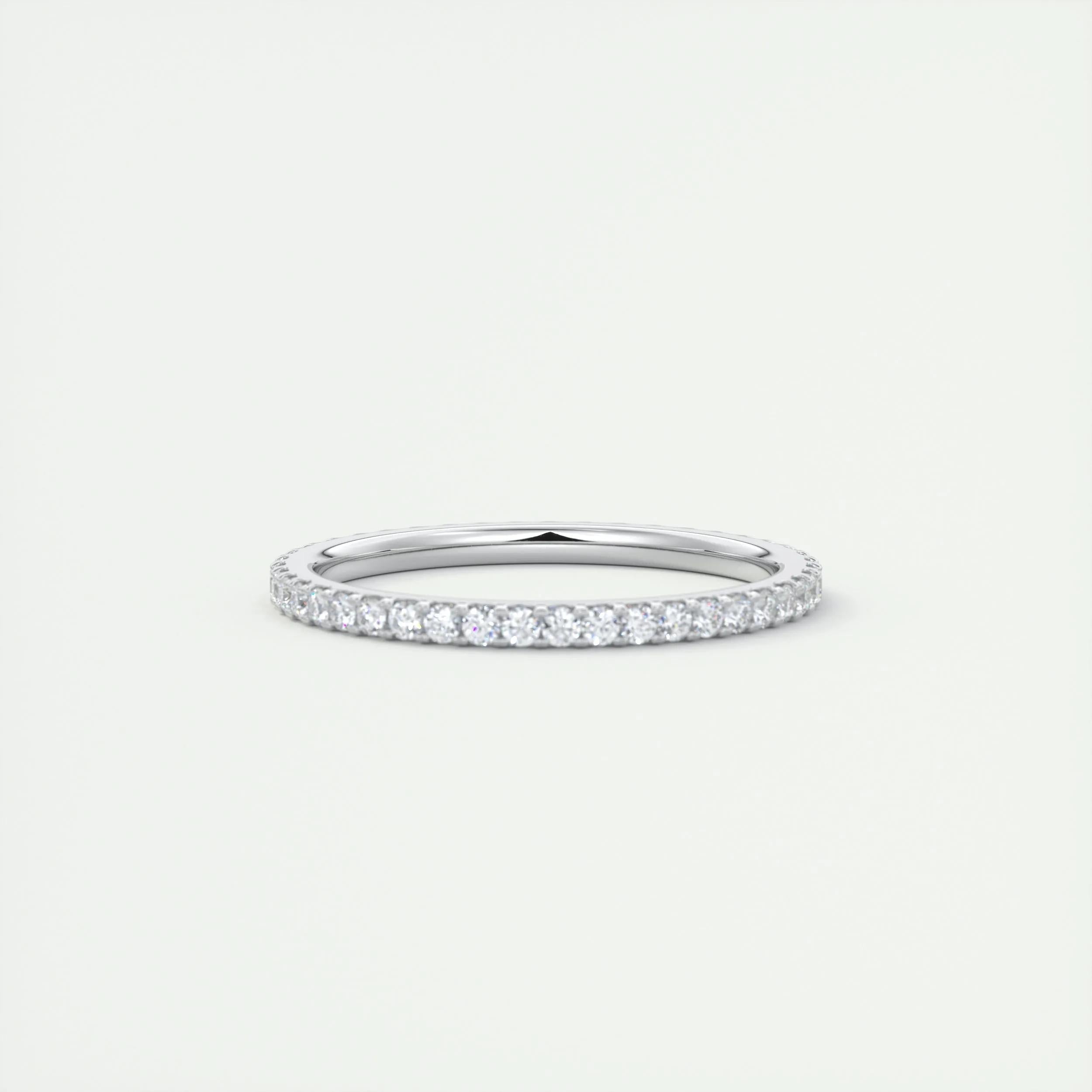0.36 TCW Round CVD Diamond Full Eternity Wedding Band - Camila Brown