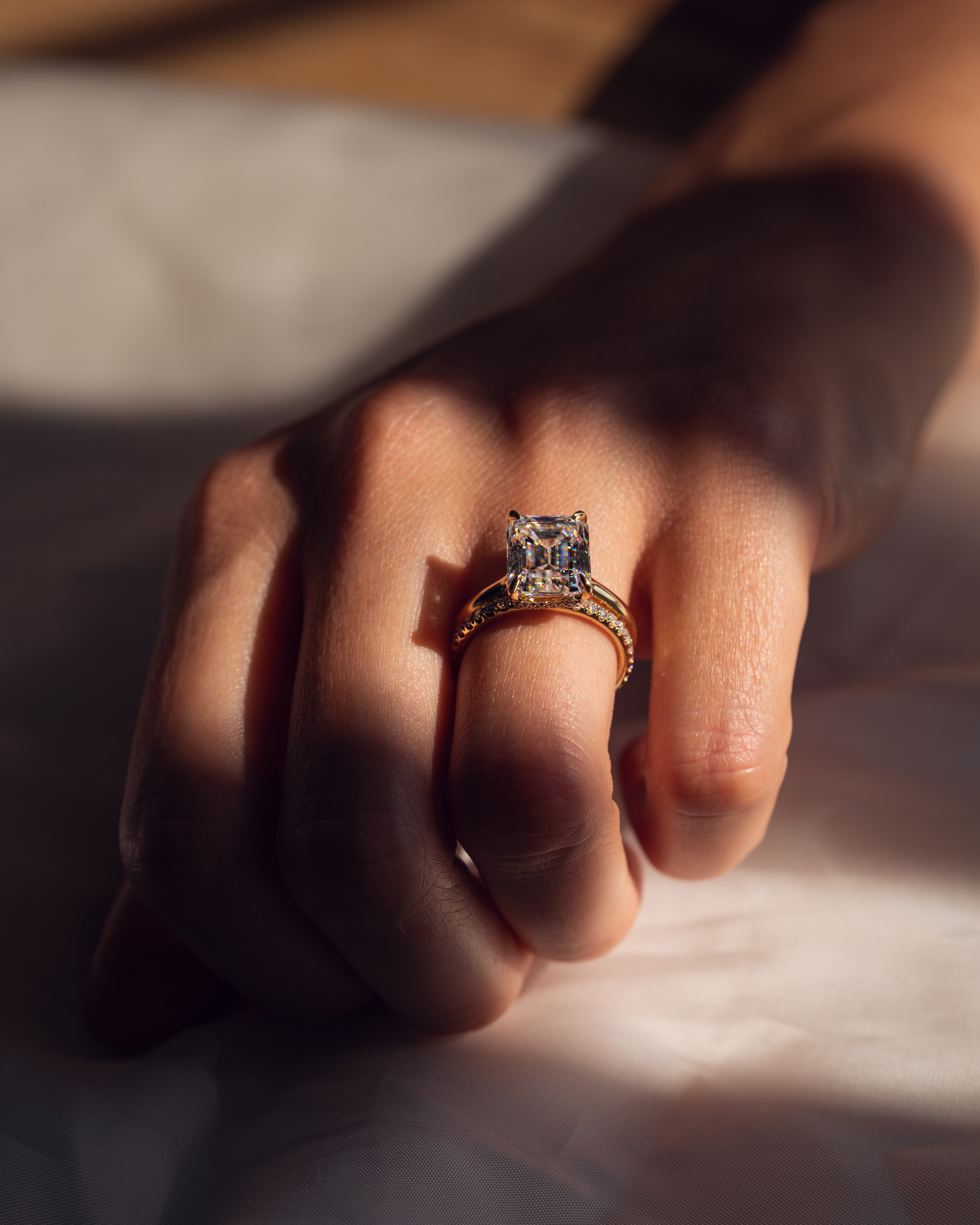 0.72 TCW Round CVD Diamond Full Eternity Wedding Band - Camila Brown