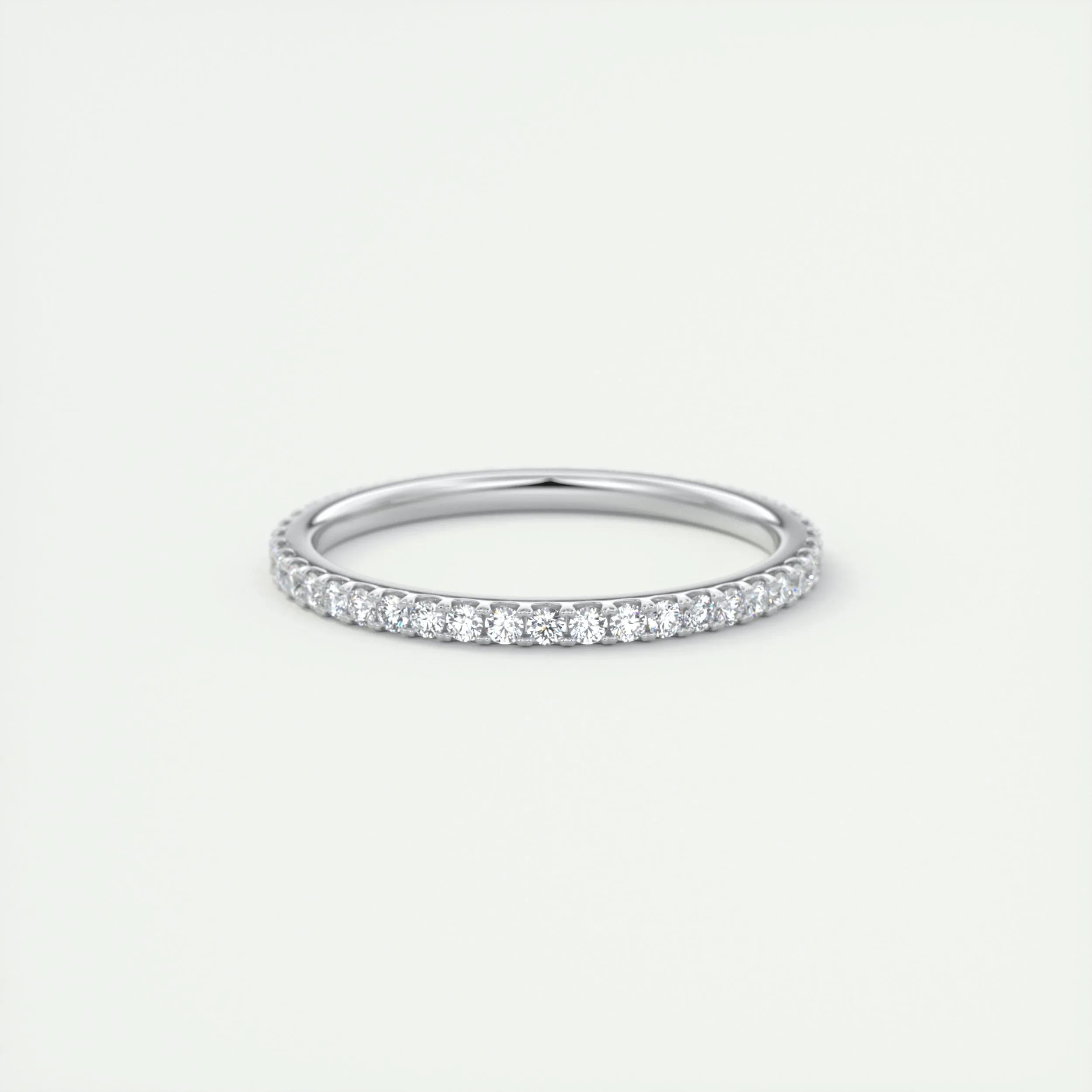 0.36 TCW Round CVD Diamond Full Eternity Wedding Band - Camila Brown