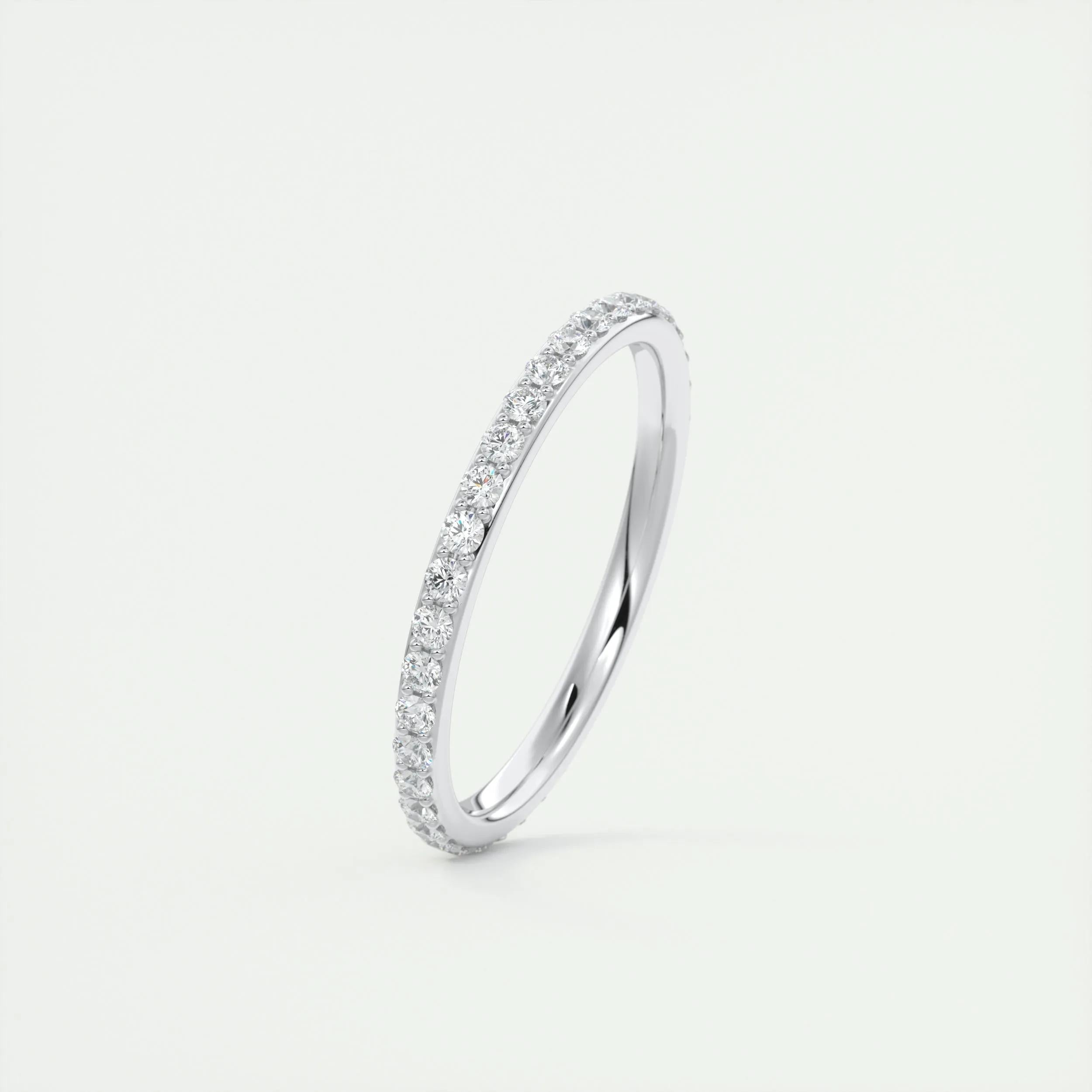 0.74 TCW Round CVD Diamond Full Eternity Wedding Band - Camila Brown
