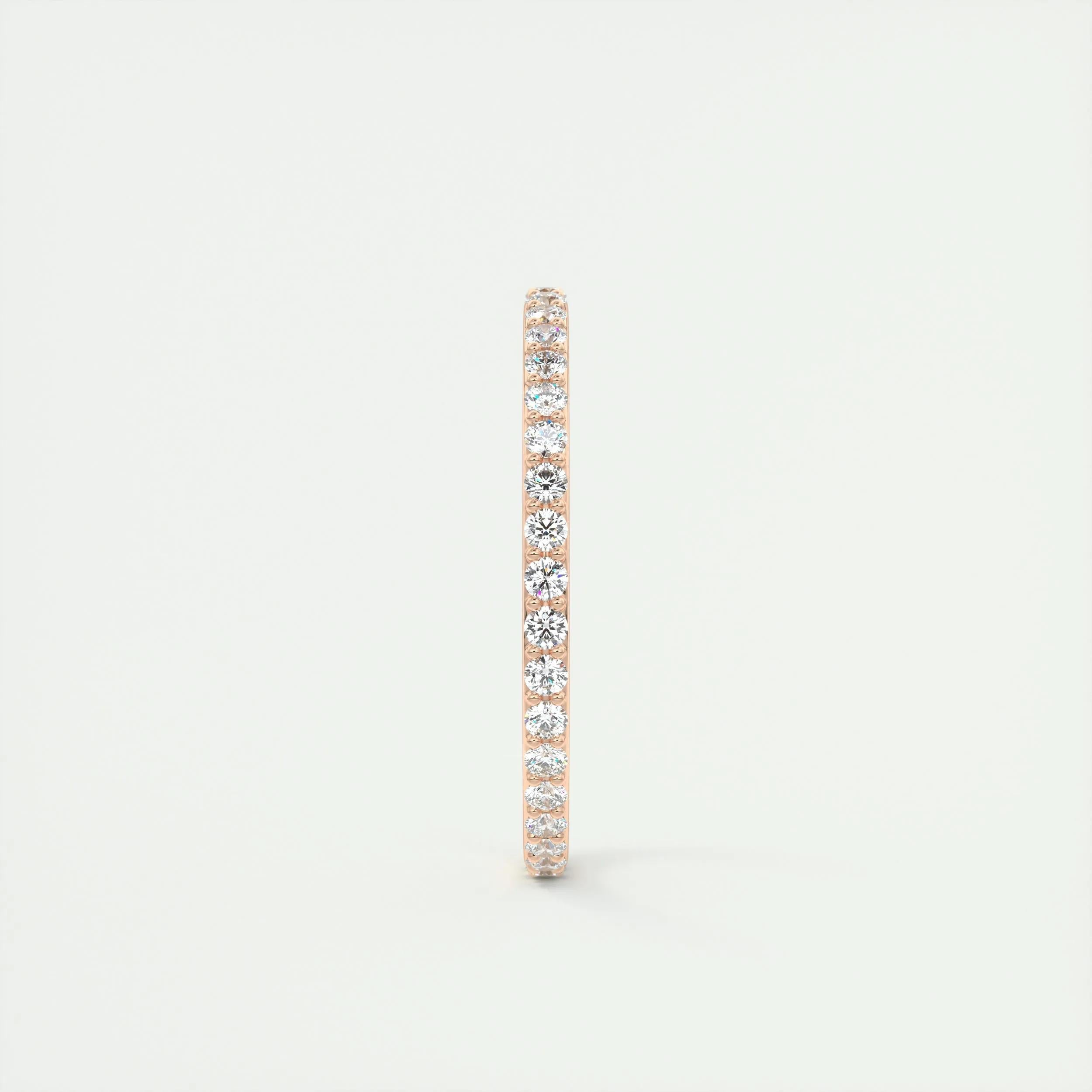 0.37 TCW Round CVD Diamond Full Eternity Wedding Band - Camila Brown