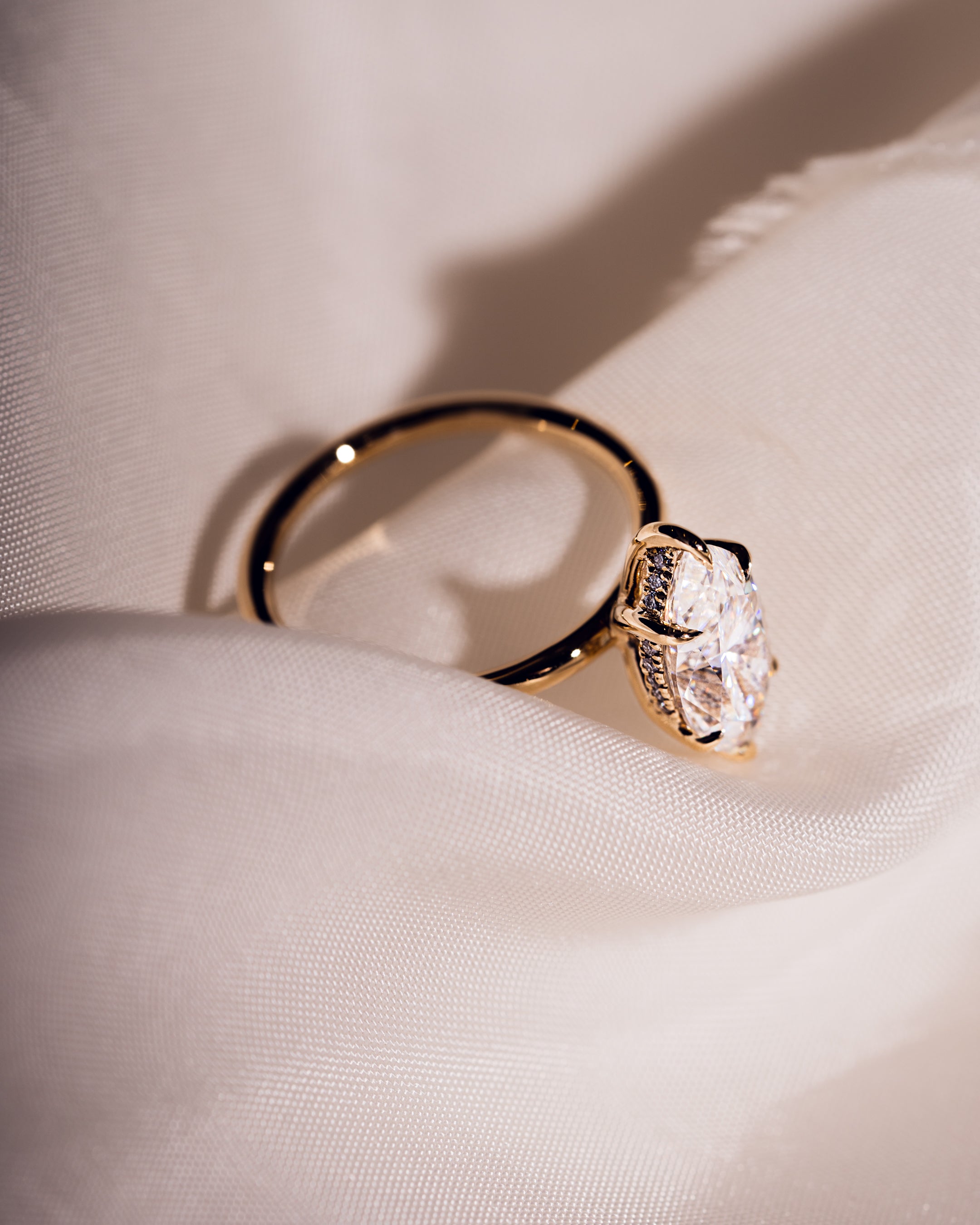 1.56 -3.56 CT Marquise E/VS2 CVD Diamond Hidden Halo Engagement Ring - Camila Brown