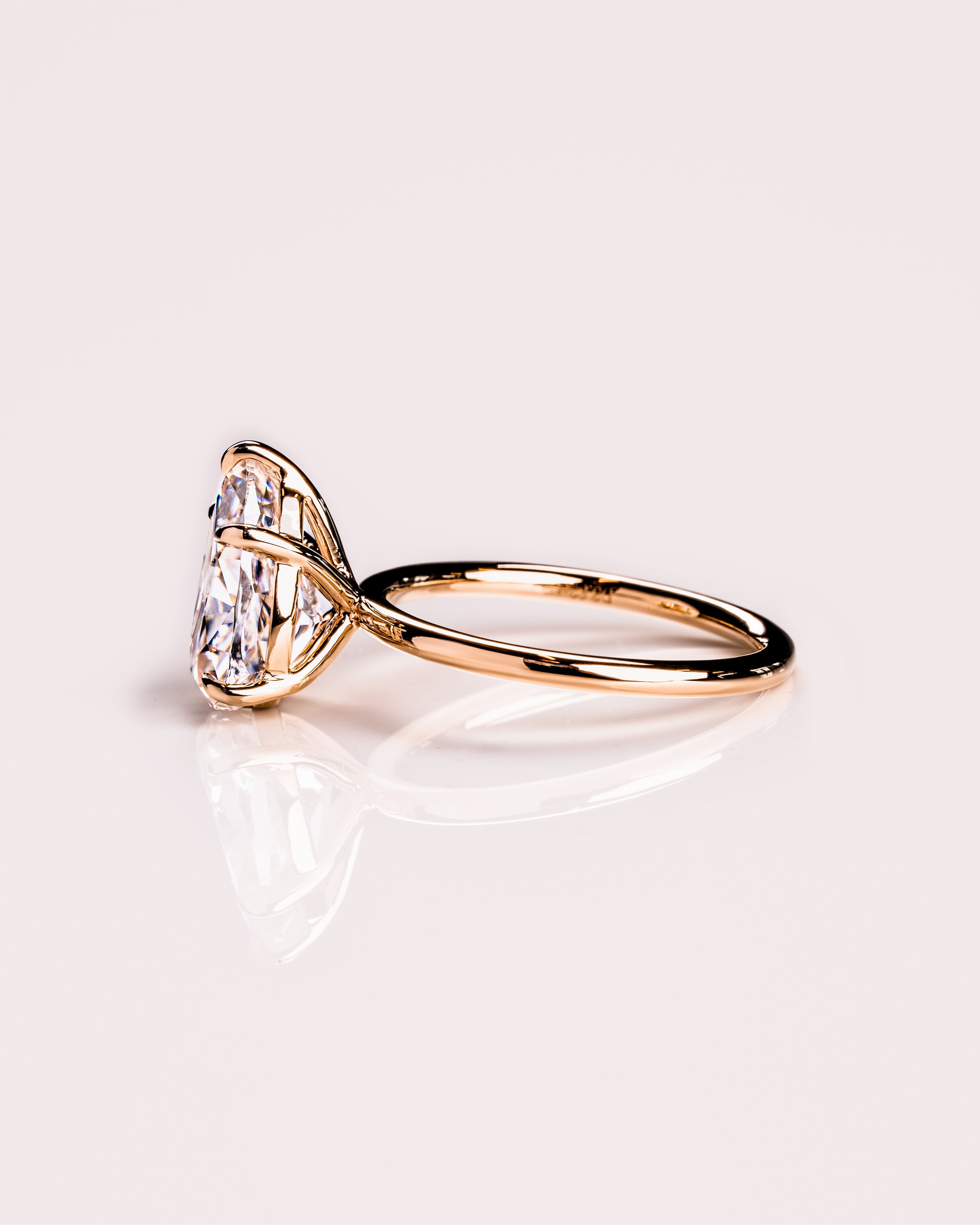 1.09-3.09 CT Pear F/VS1 CVD Diamond Solitaire Engagement Ring - Camila Brown