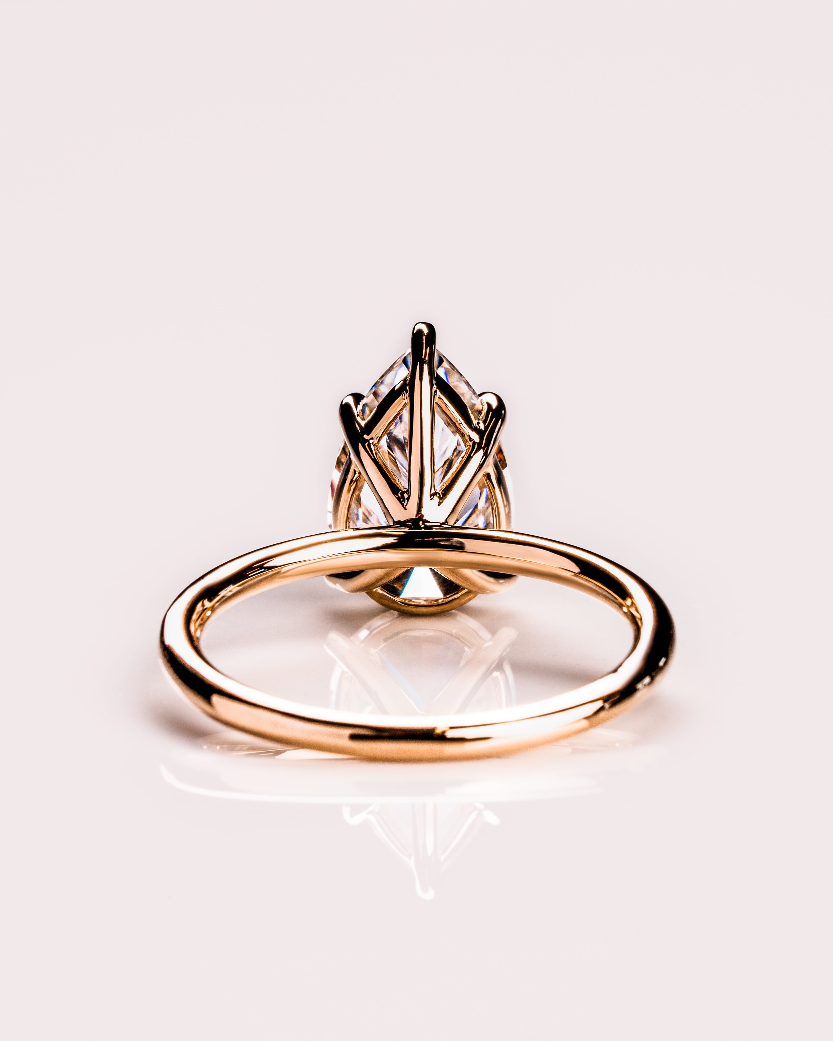 1.09-3.09 CT Pear F/VS1 CVD Diamond Solitaire Engagement Ring - Camila Brown