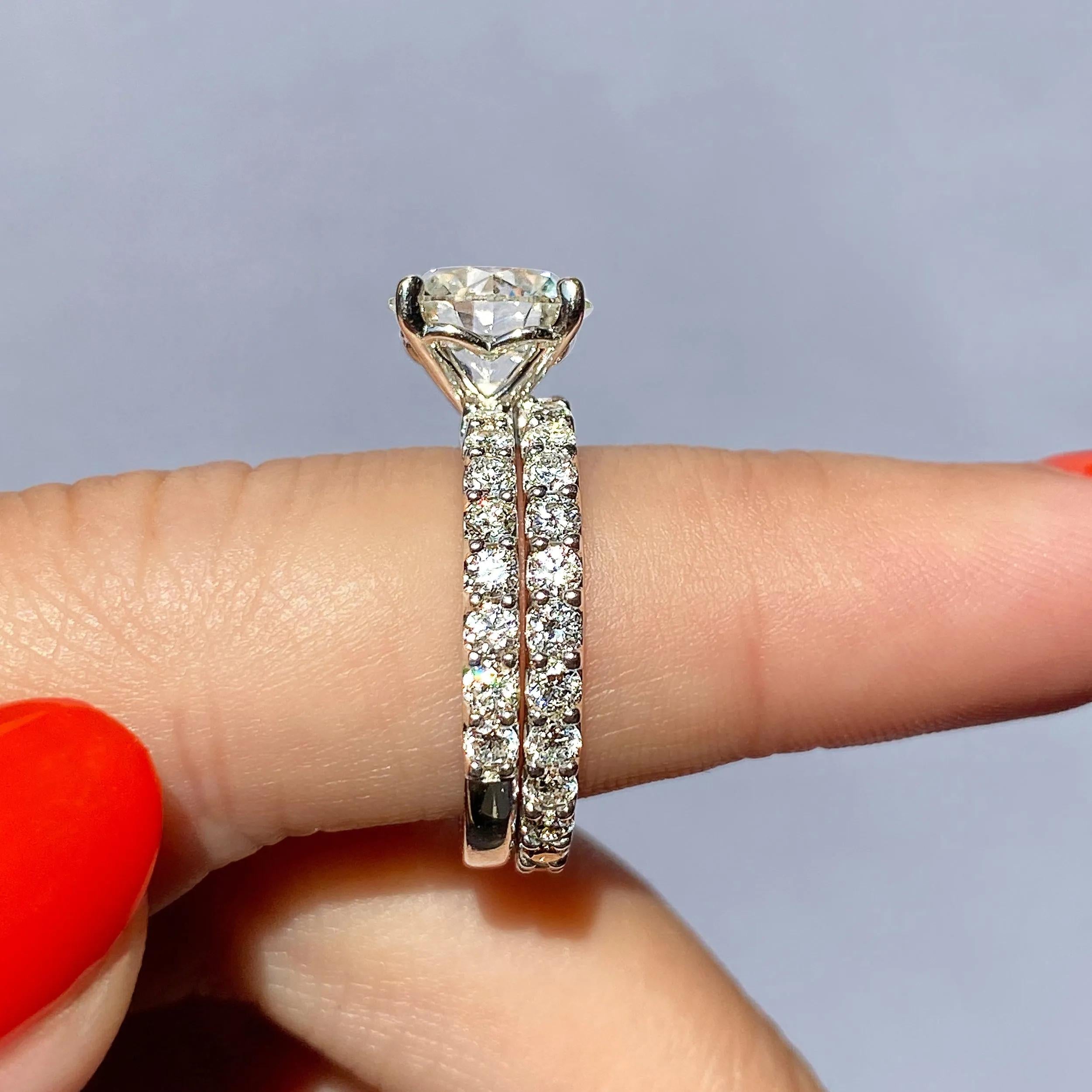 2.1 TCW Round CVD Diamond Full Eternity Wedding Band - Camila Brown