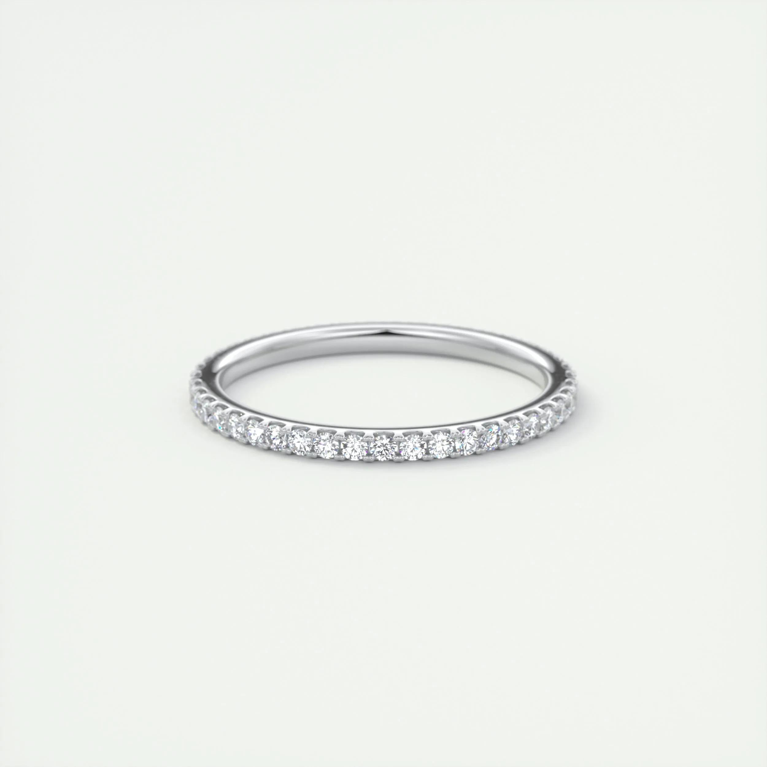 0.36 TCW Round CVD Diamond Full Eternity Wedding Band - Camila Brown