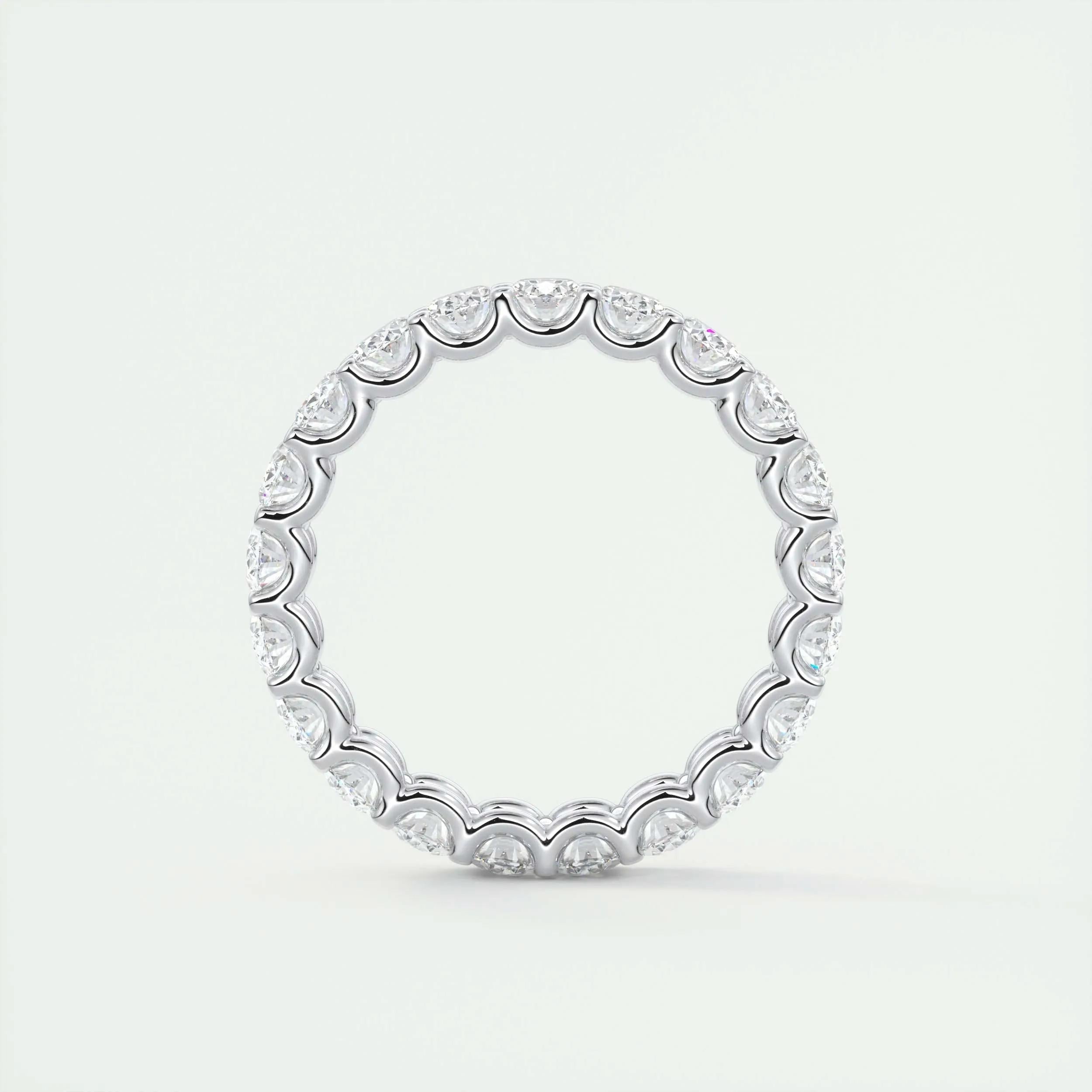 3.15 TCW Oval CVD Diamond Full Eternity Wedding Band - Camila Brown