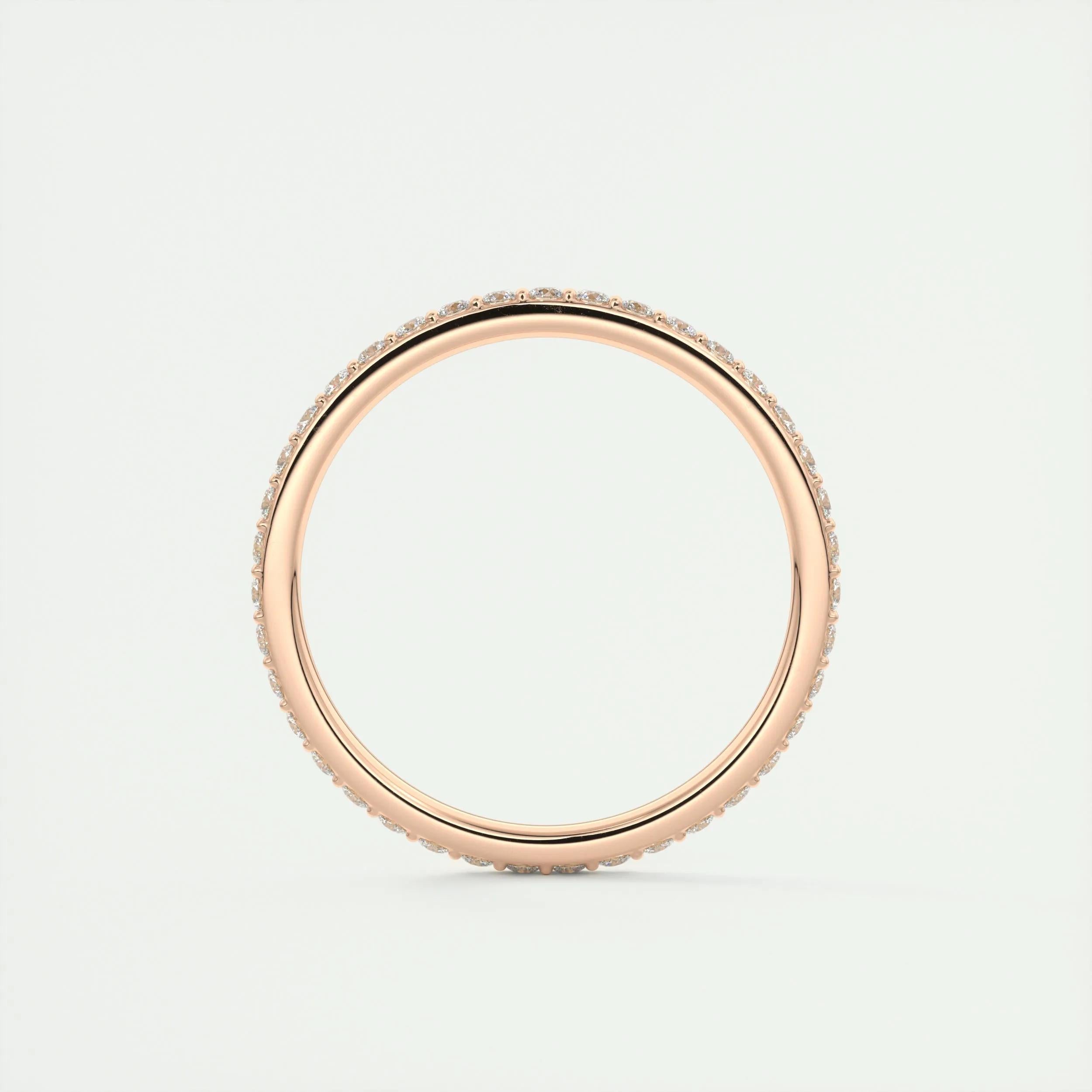 0.37 TCW Round CVD Diamond Full Eternity Wedding Band - Camila Brown
