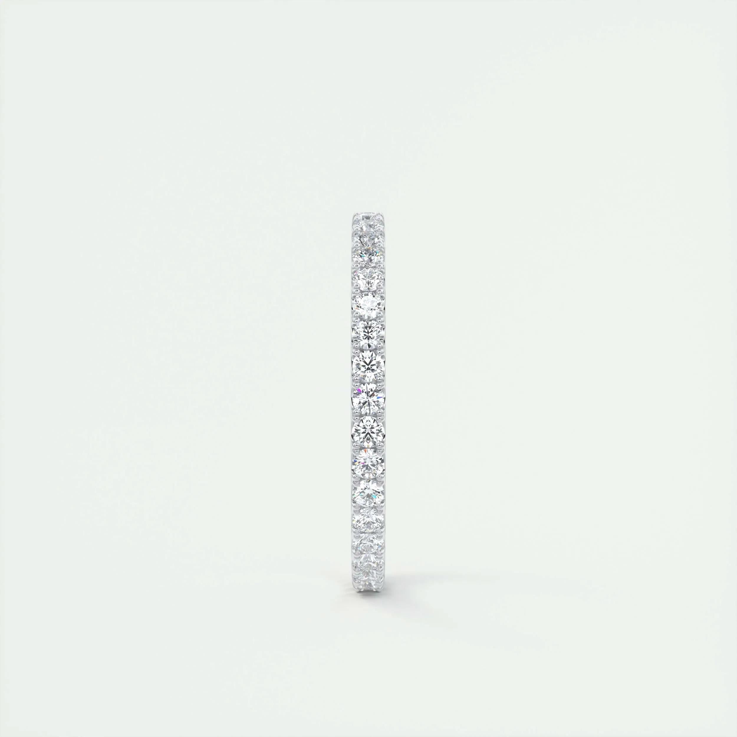 0.74 TCW Round CVD Diamond Full Eternity Wedding Band - Camila Brown